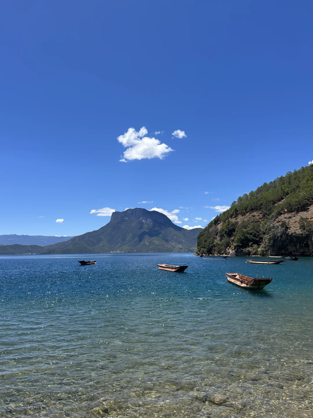 6.7泸沽湖live 晴天的泸沽湖每一帧都很美