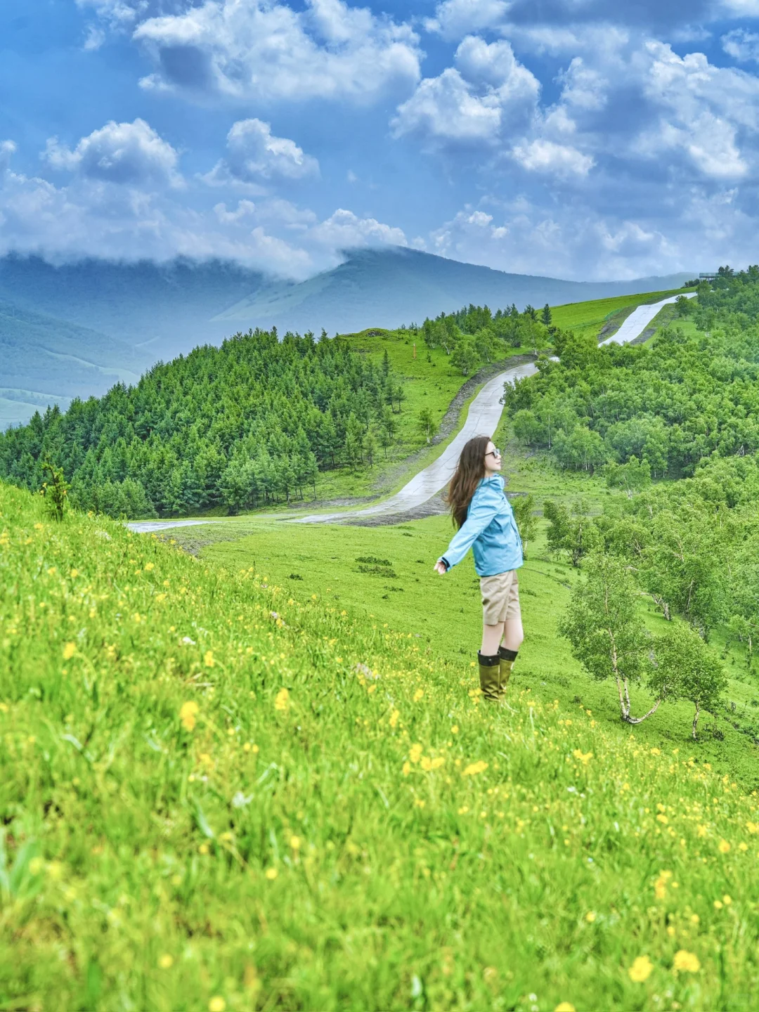北京自驾天堂🚗京郊阿勒泰❗️20 ℃的漫画草原