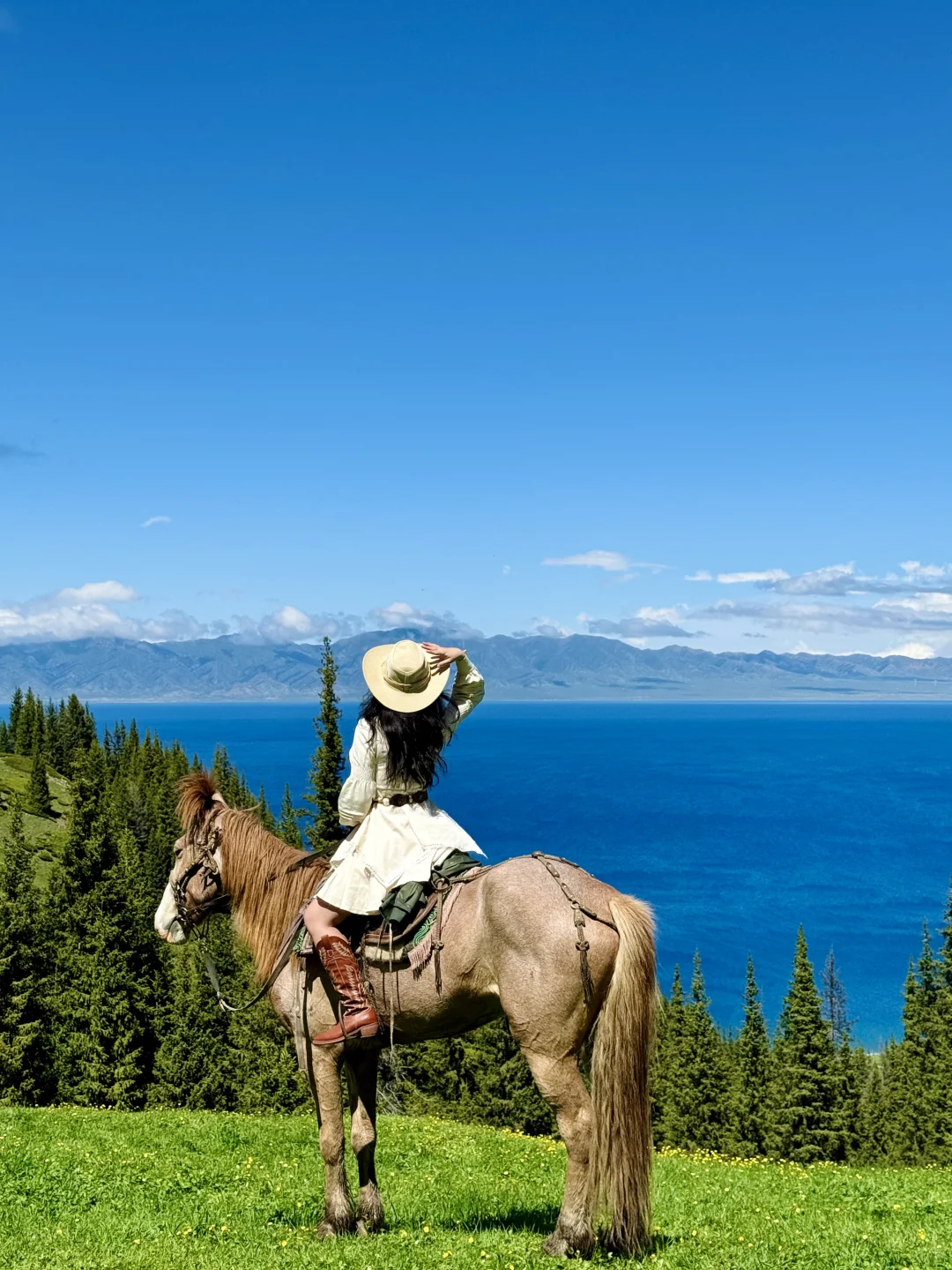 在赛里木湖拍到了我的人生live