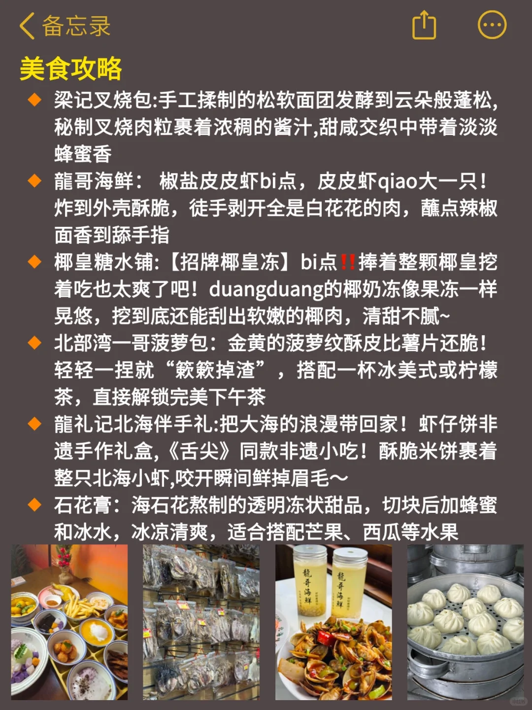 J人男友做的北海旅游攻略已经next level 了