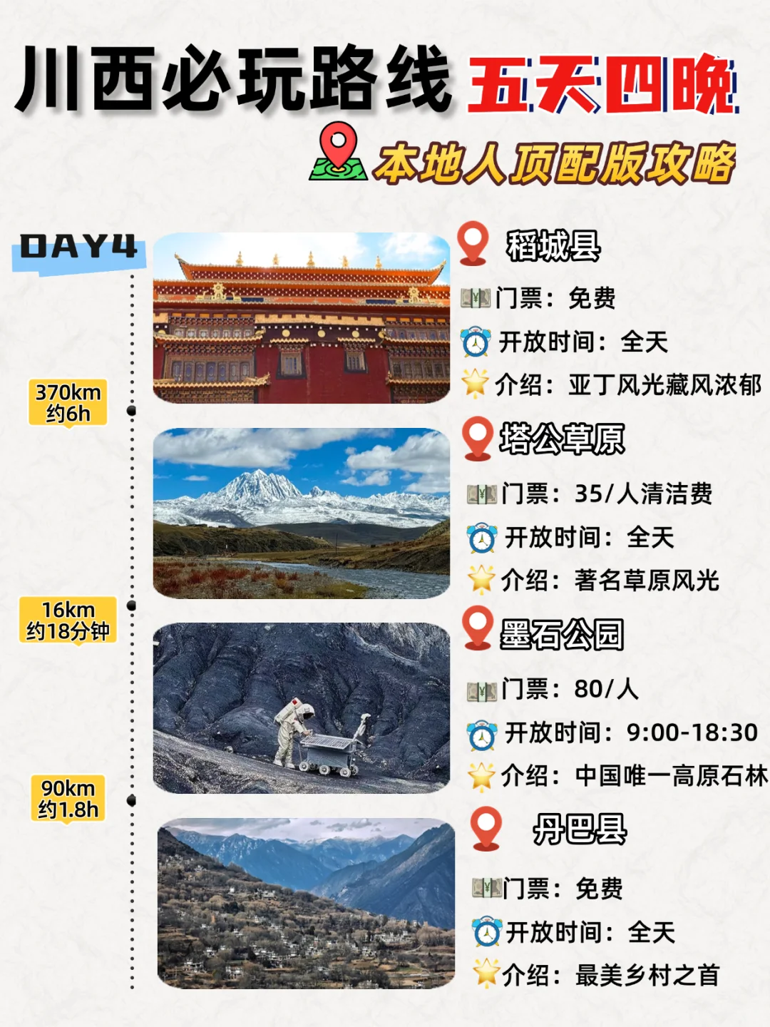 川西出游必看✅本地人⭕️熬夜整理攻略‼️超细