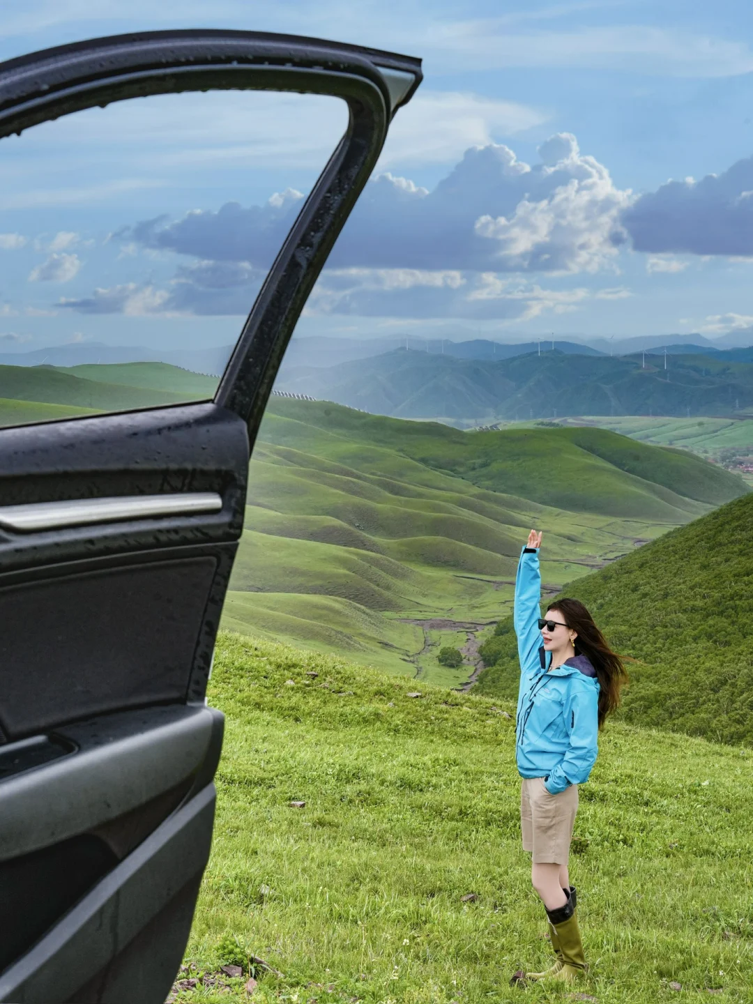 北京自驾天堂🚗京郊阿勒泰❗️20 ℃的漫画草原