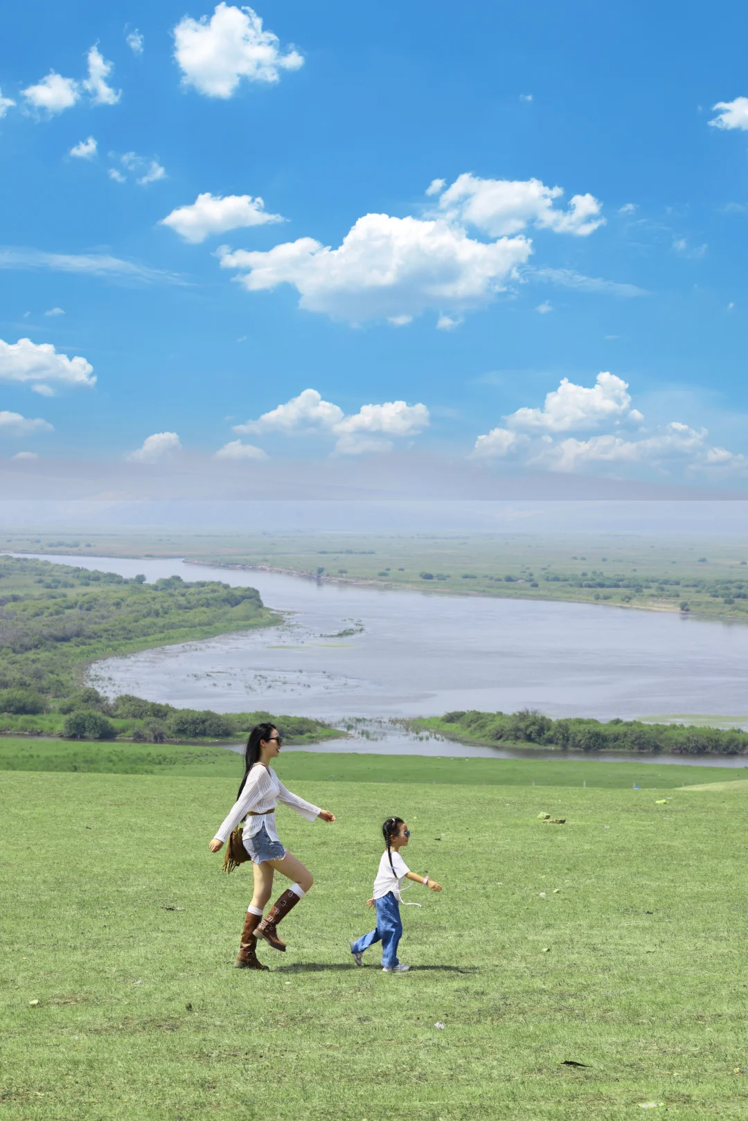 为了这18张图，带孩子飞了一趟呼伦贝尔草原