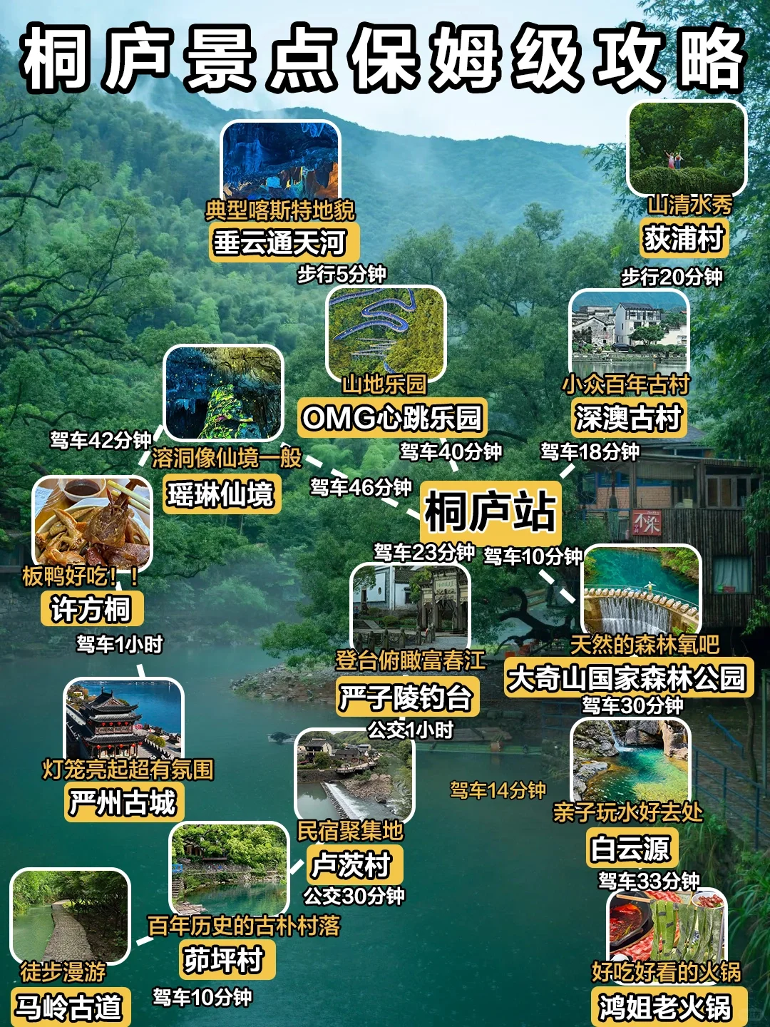 桐庐景点保姆级攻略‼三天两晚玩转桐庐✅