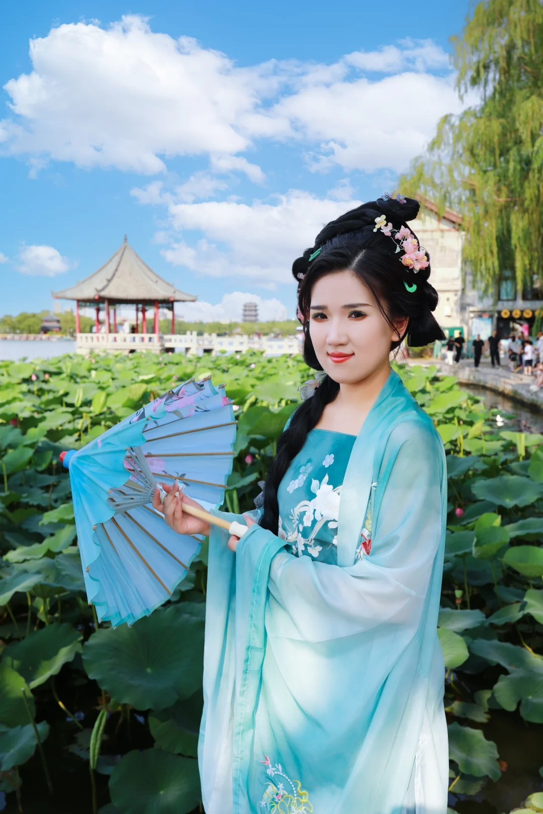 济南约拍--汉服荷花写真（大明湖）