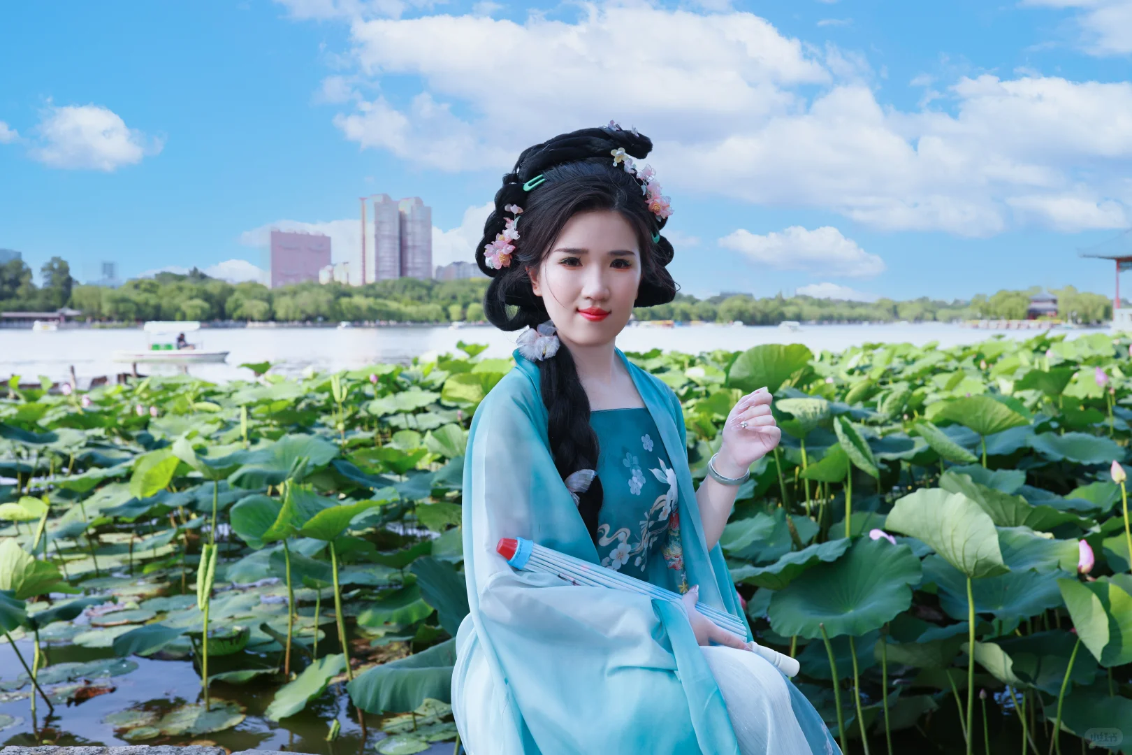 济南约拍--汉服荷花写真（大明湖）