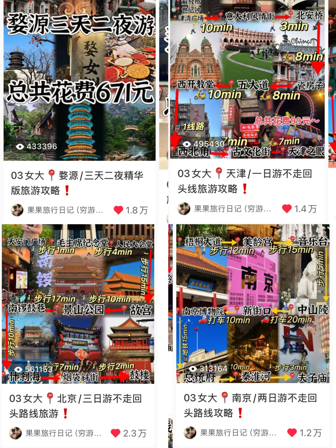 03女大独自穷游104城,一年赚到了3w粉丝🥰