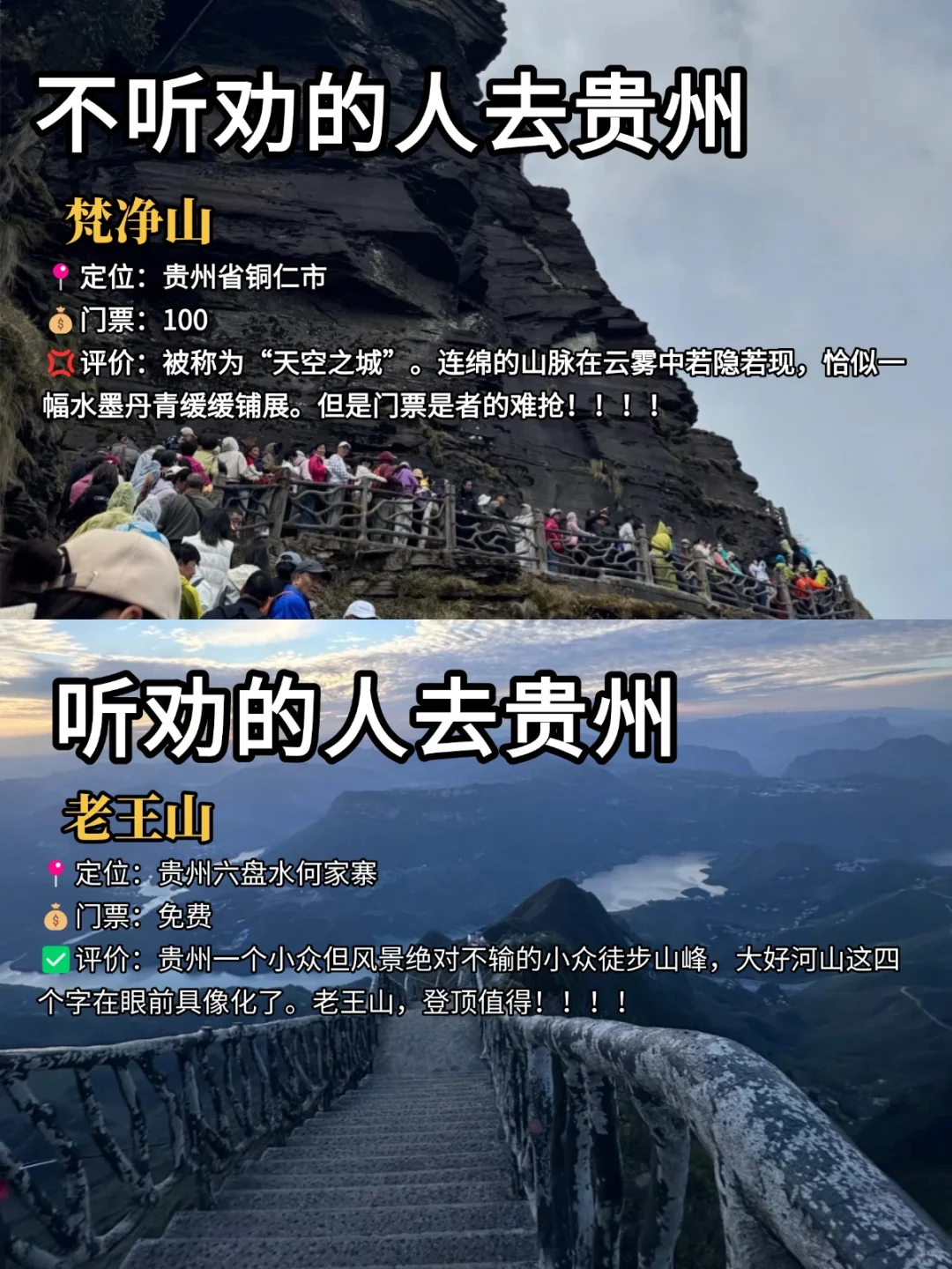 旅游旺季去贵州的必看‼️听劝🆚不听劝......