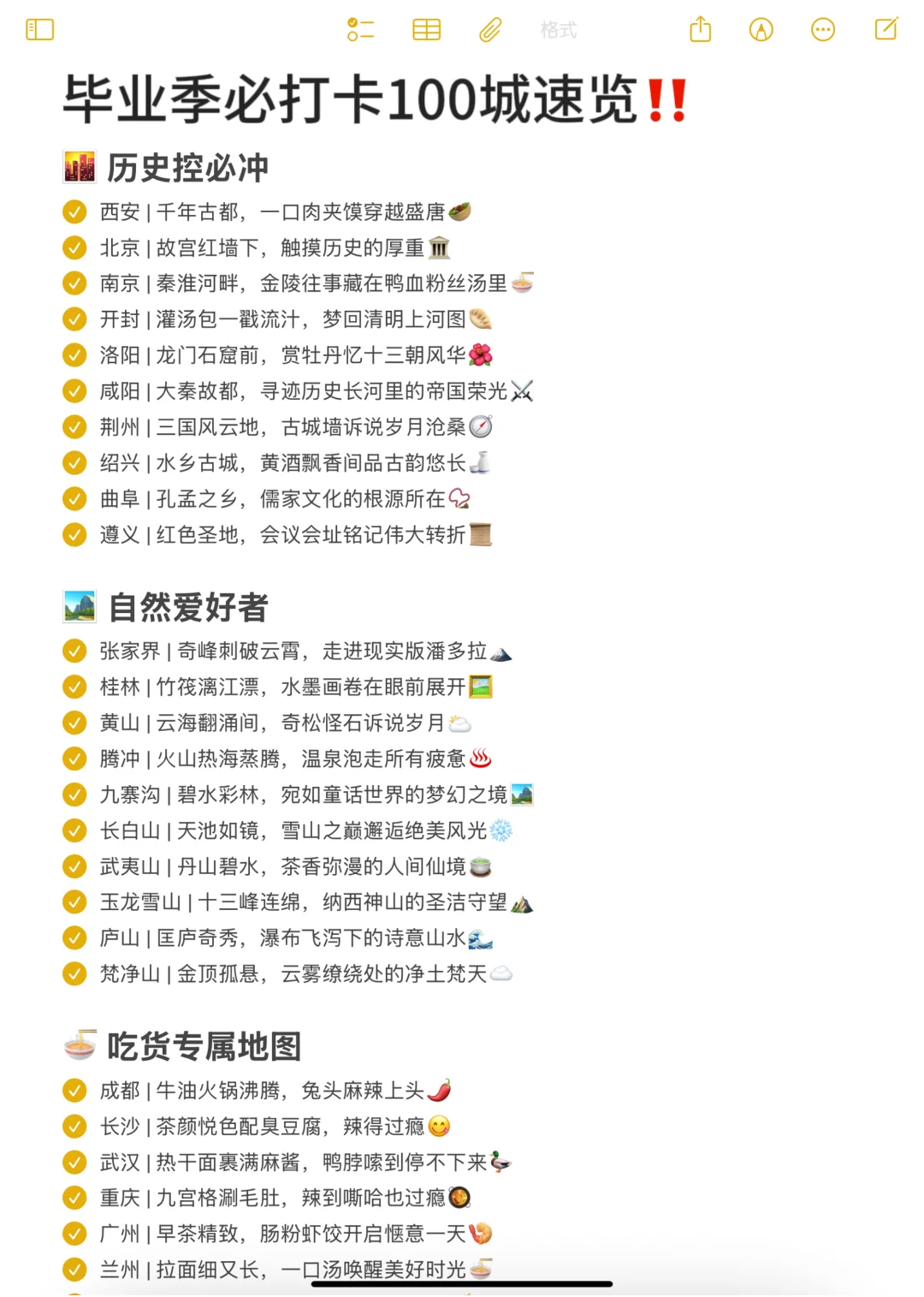 毕业季必打卡100城速览‼️‌