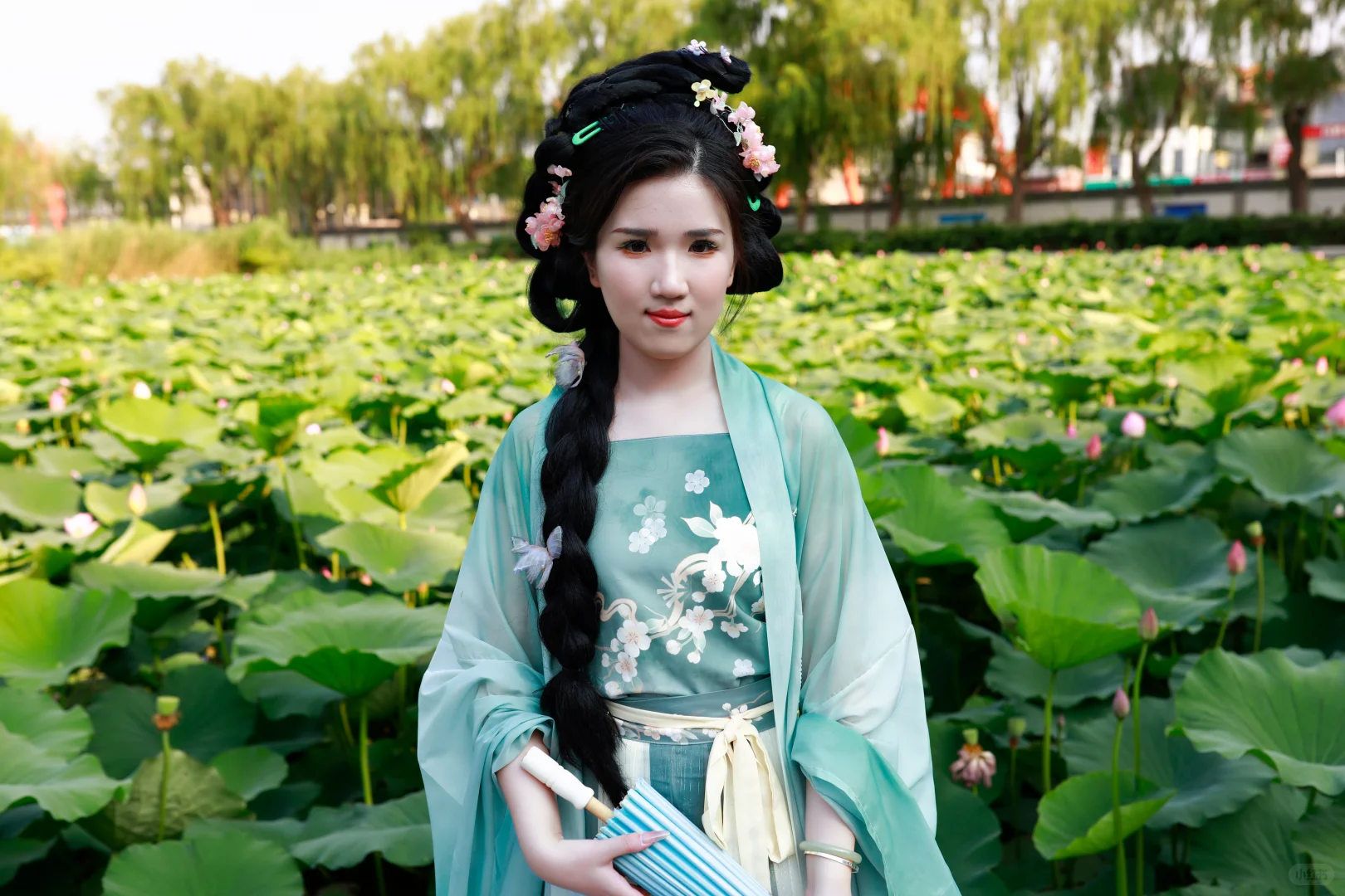济南约拍--汉服荷花写真（大明湖）