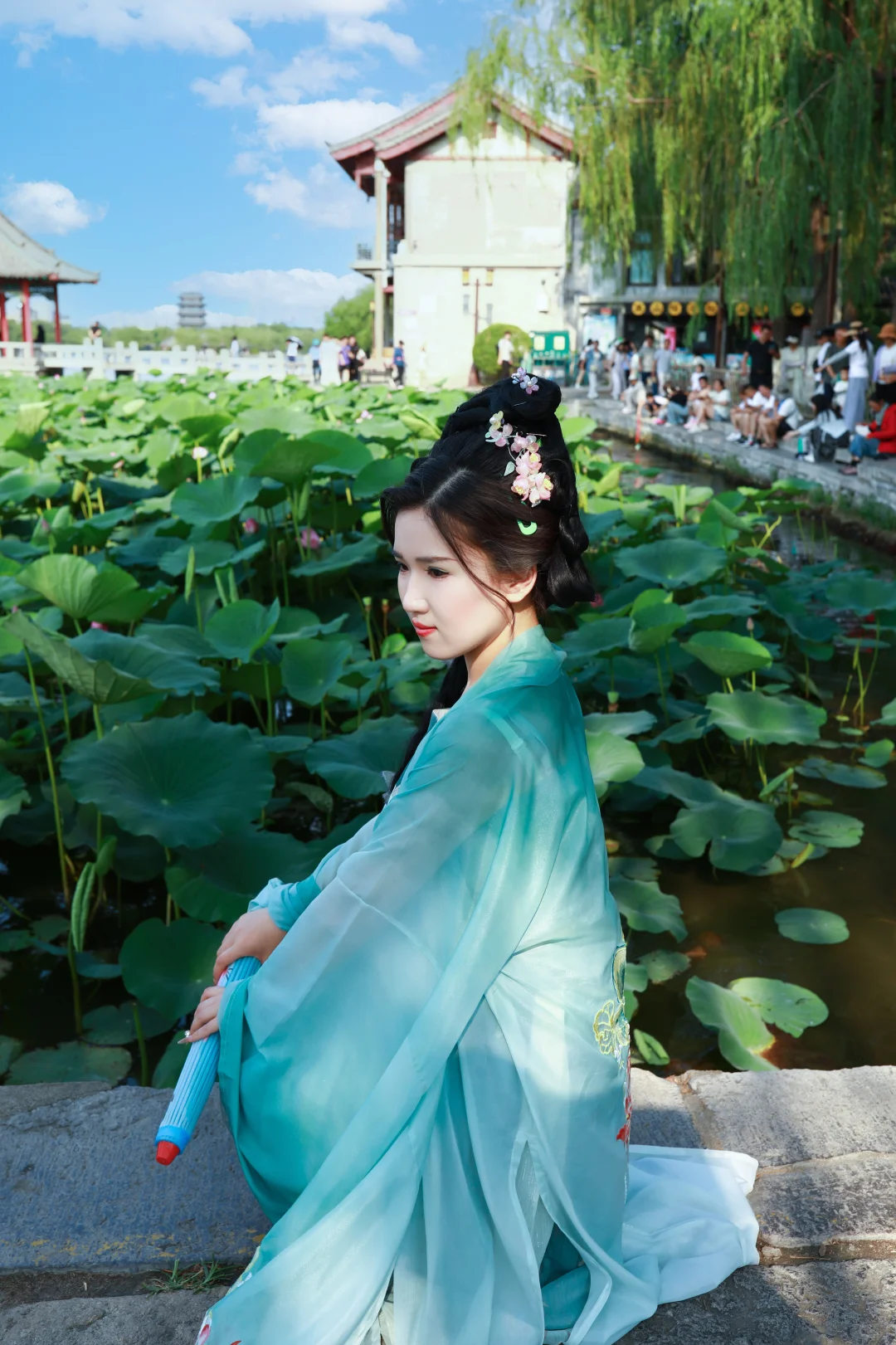 济南约拍--汉服荷花写真（大明湖）