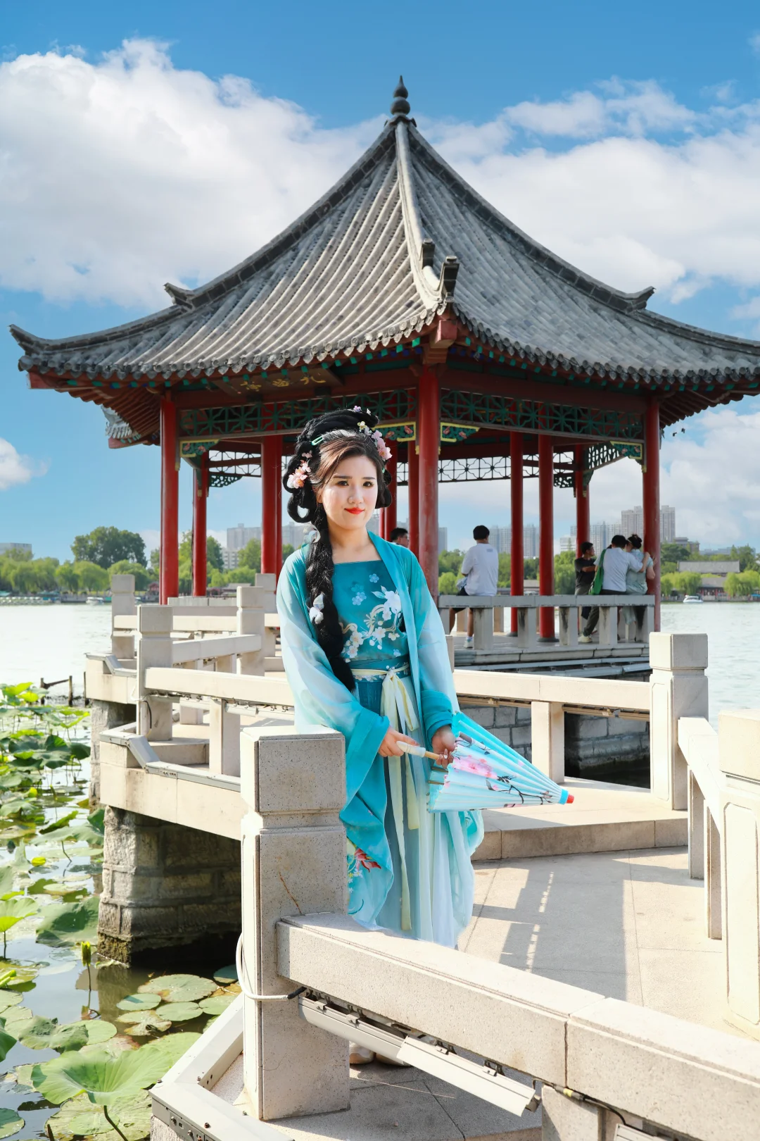 济南约拍--汉服荷花写真（大明湖）