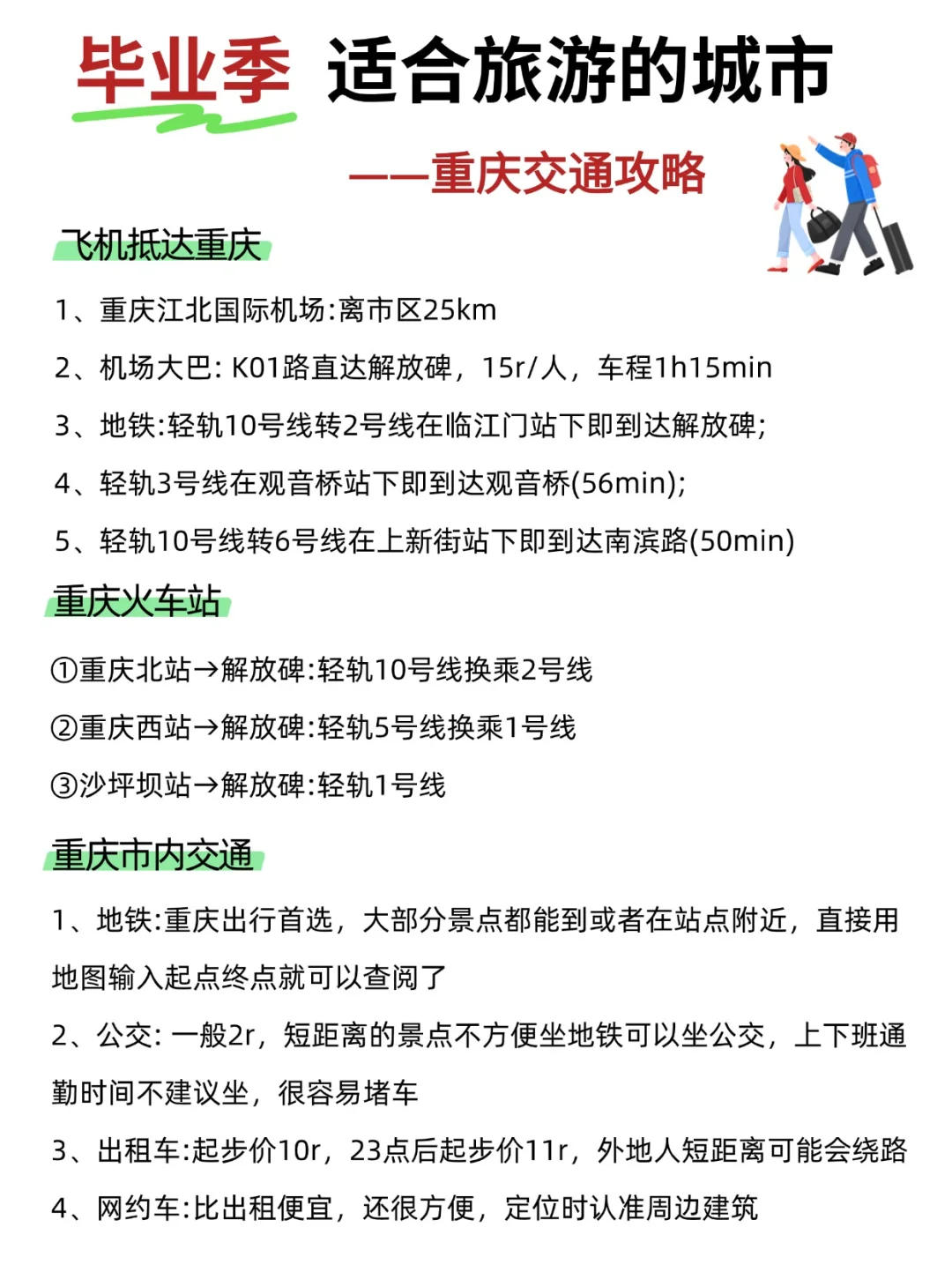 毕业季，适合旅游的城市！