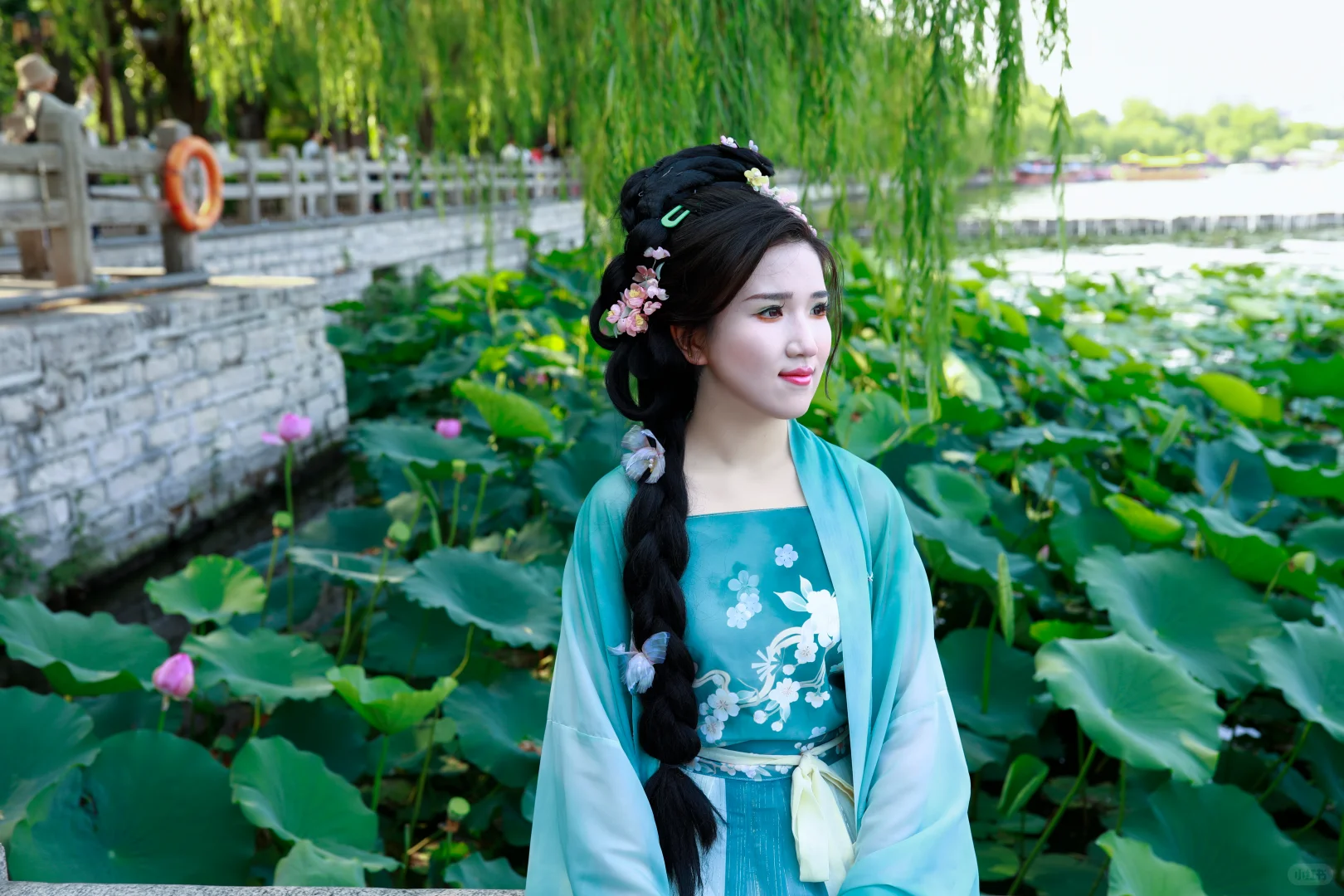 济南约拍--汉服荷花写真（大明湖）
