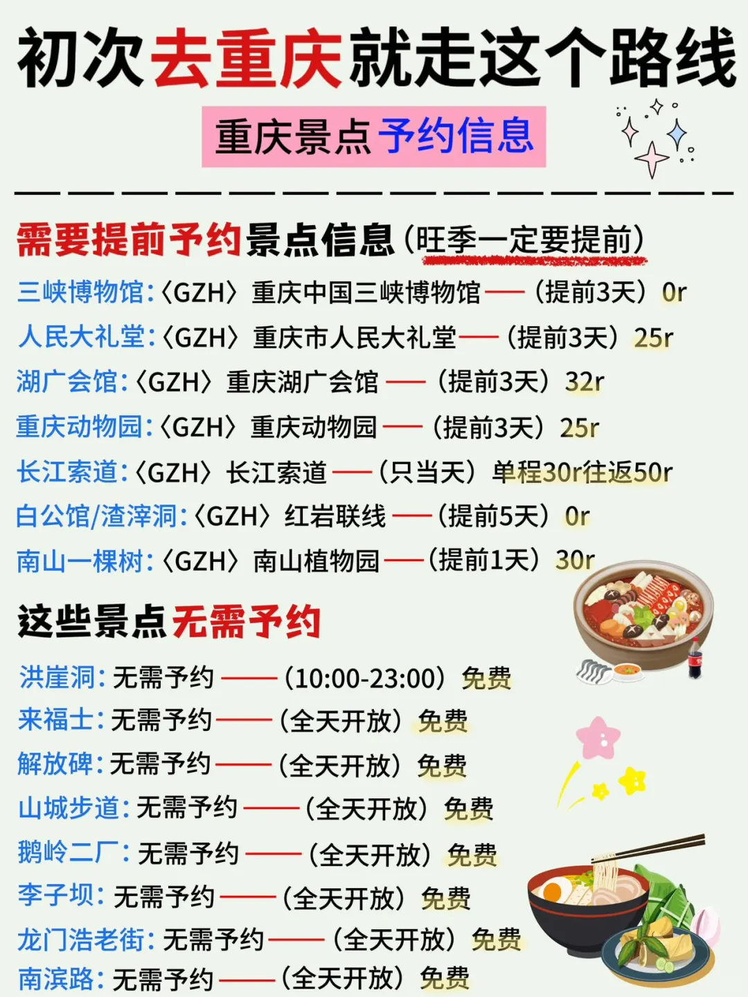 重庆土著私藏版旅游攻略❗️都是干货✅