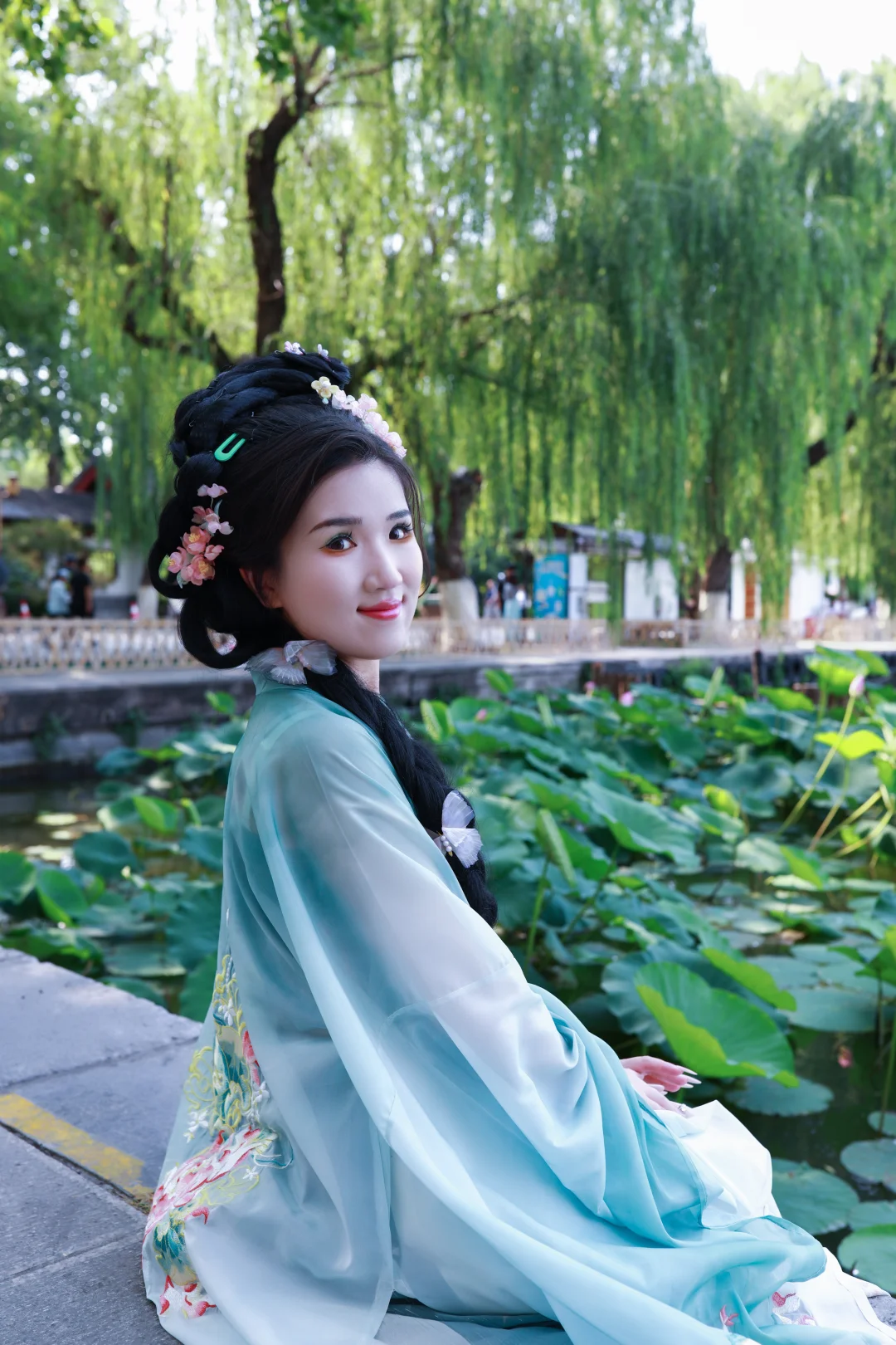济南约拍--汉服荷花写真（大明湖）