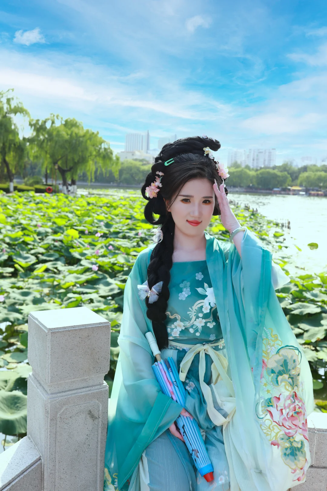 济南约拍--汉服荷花写真（大明湖）