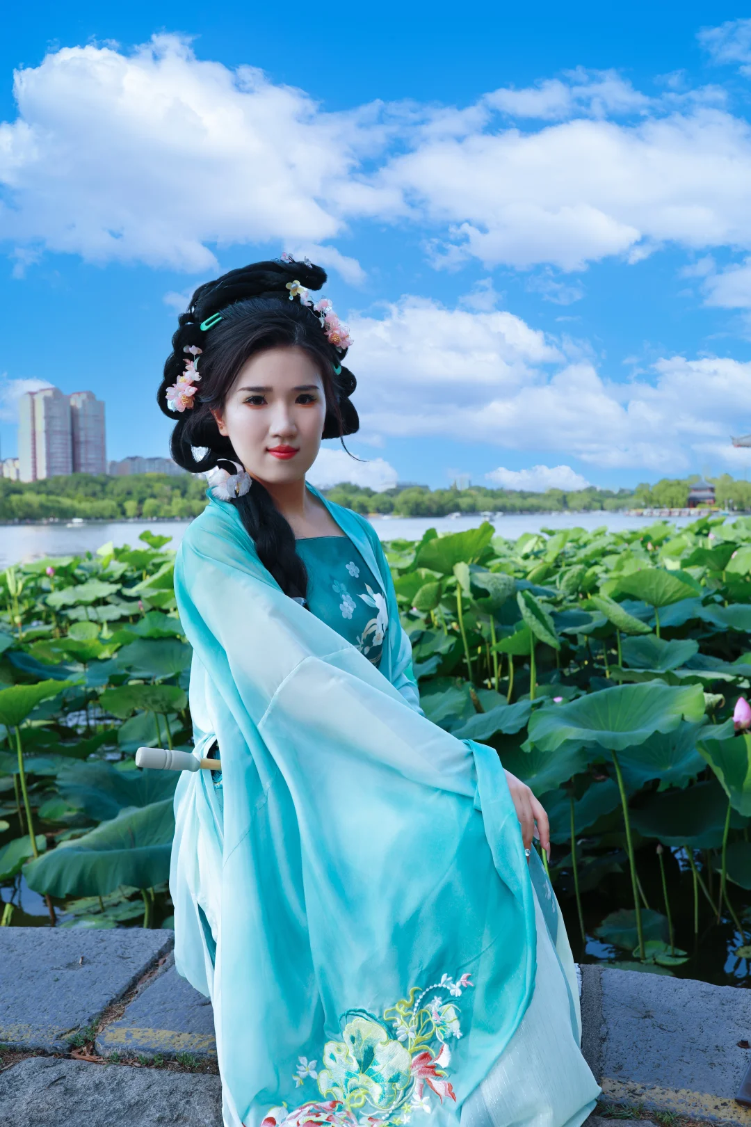 济南约拍--汉服荷花写真（大明湖）