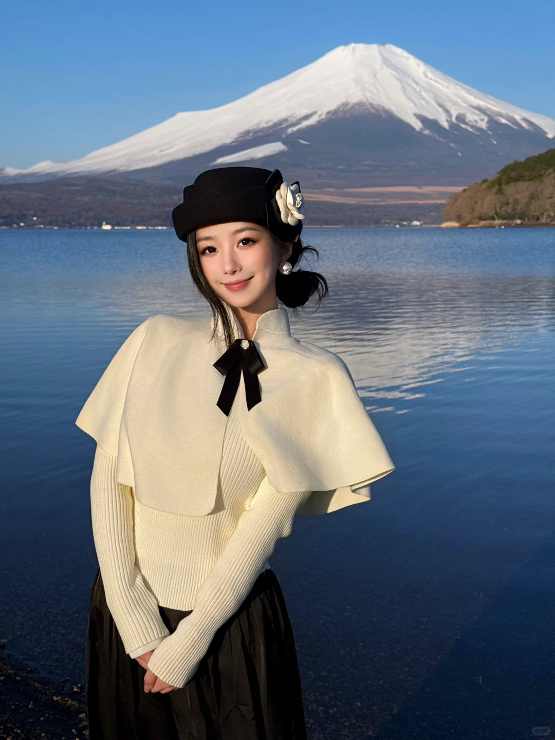 日本｜富士山🗻山中湖绝美粉色日出平野之浜