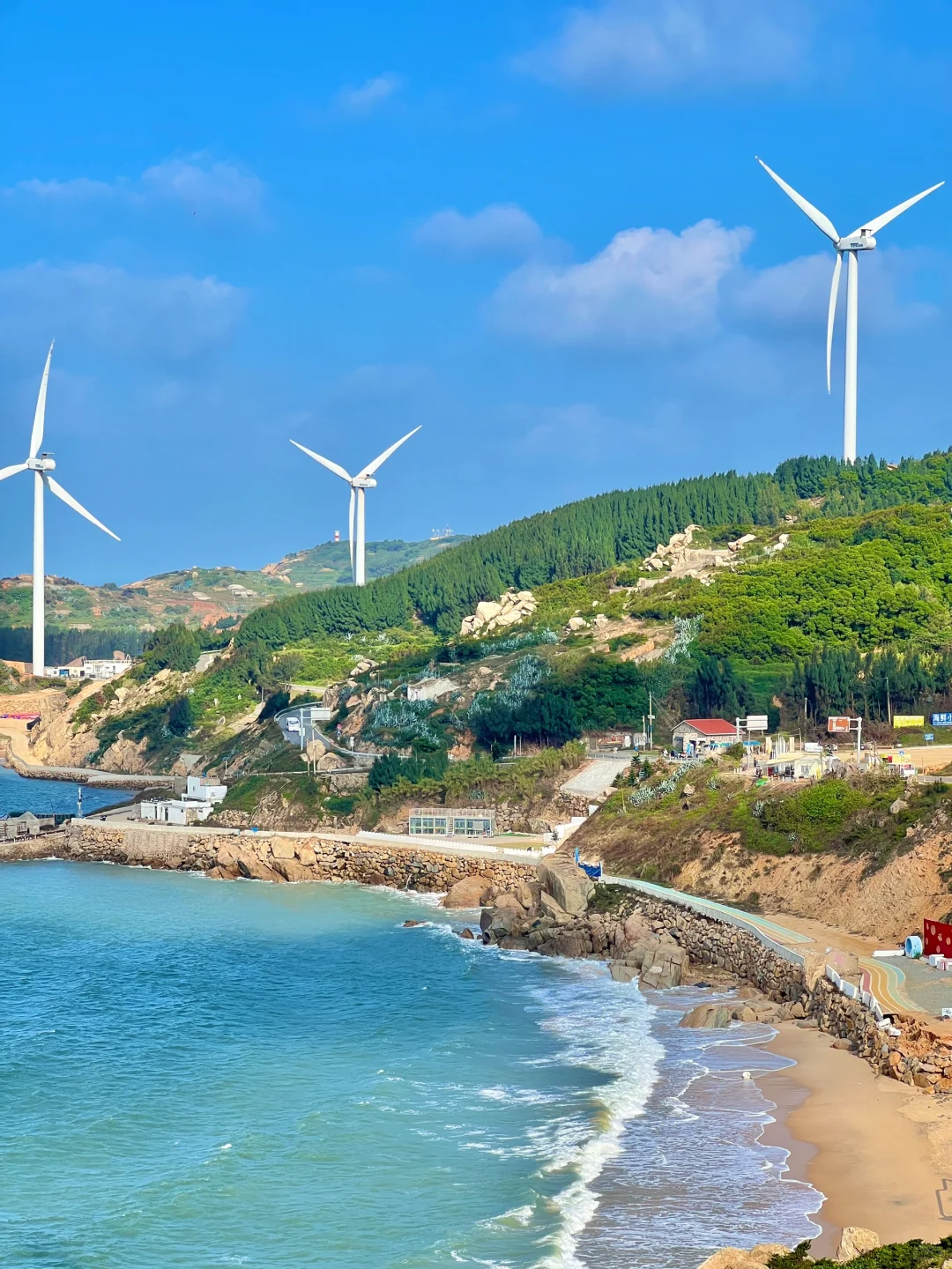 平潭旅游刚回，风车大海美到发疯😭（live图