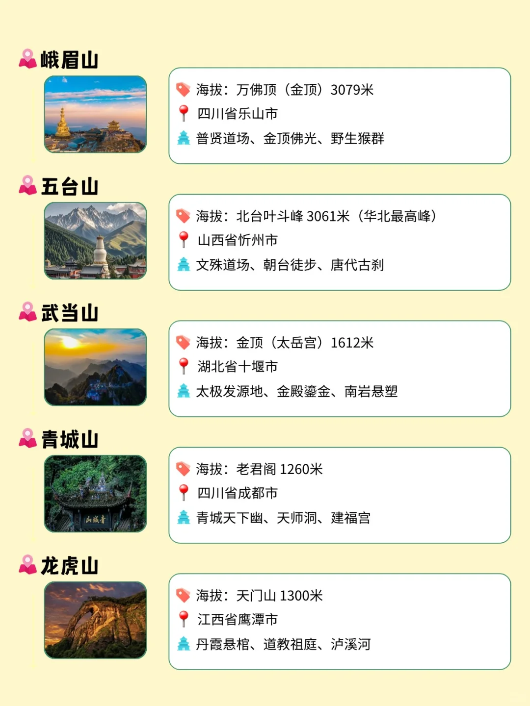 中国必爬的 30 座名山，你去过几座？