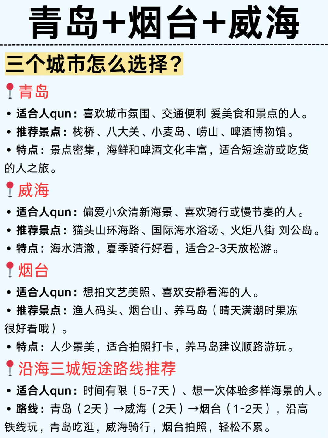 青岛-烟台-威海 5天玩转3个城市｜附攻略🔥