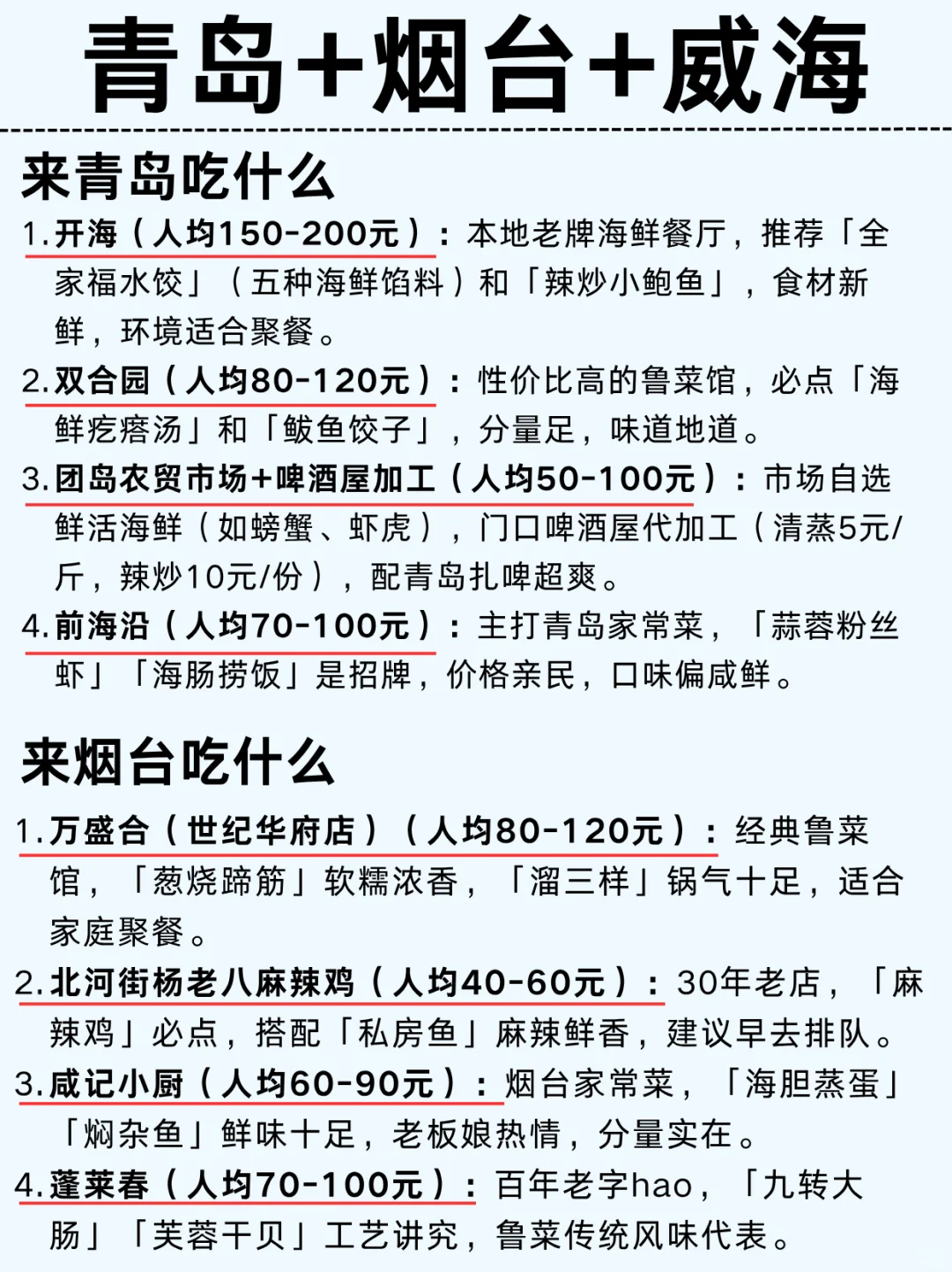 青岛-烟台-威海 5天玩转3个城市｜附攻略🔥