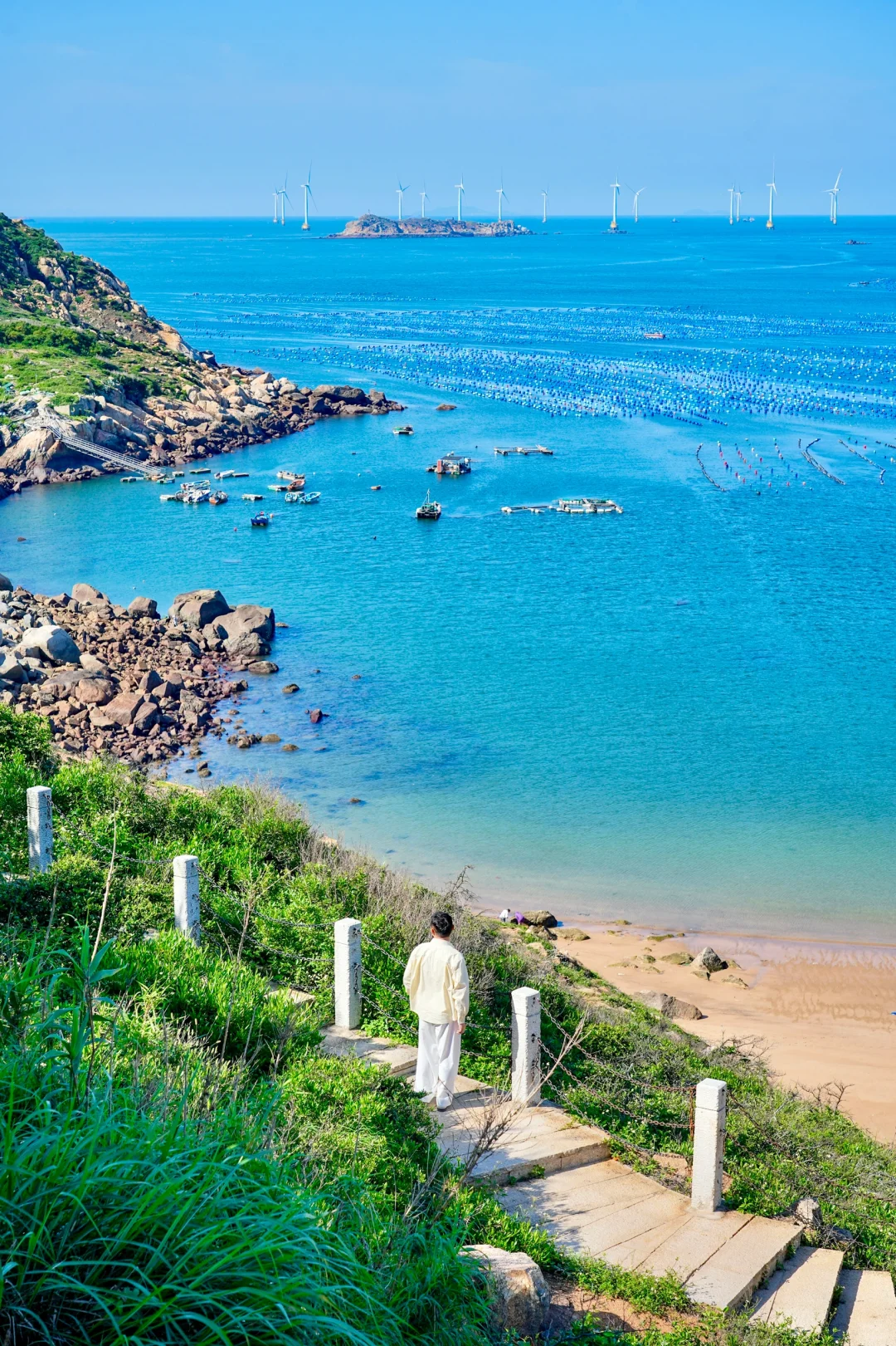 平潭旅游刚回，风车大海美到发疯😭（live图
