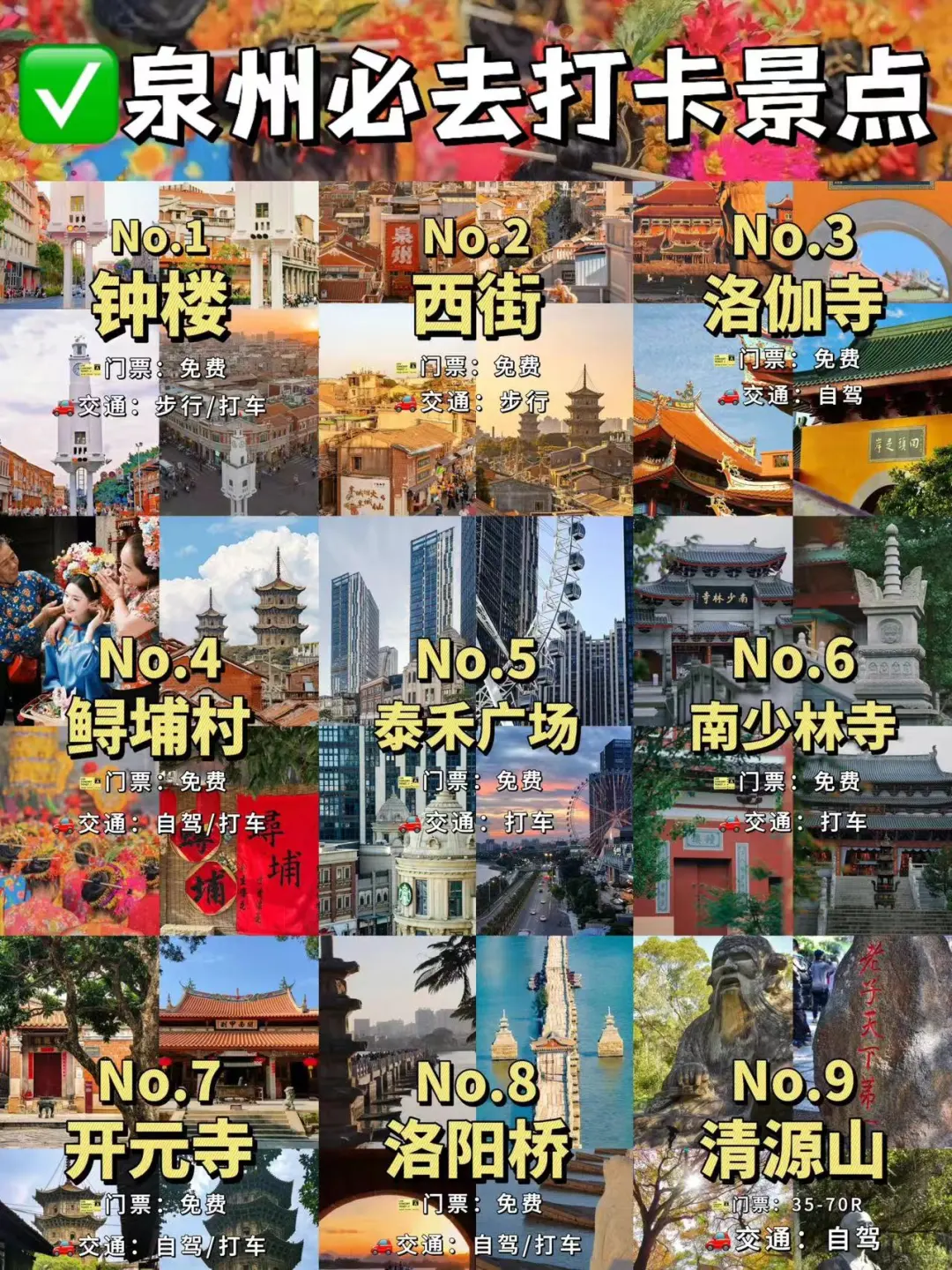 泉州必去十大景点❗新手必看❗