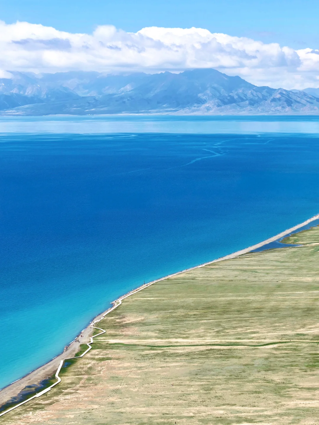 这个季节的赛里木湖真的美到next level…
