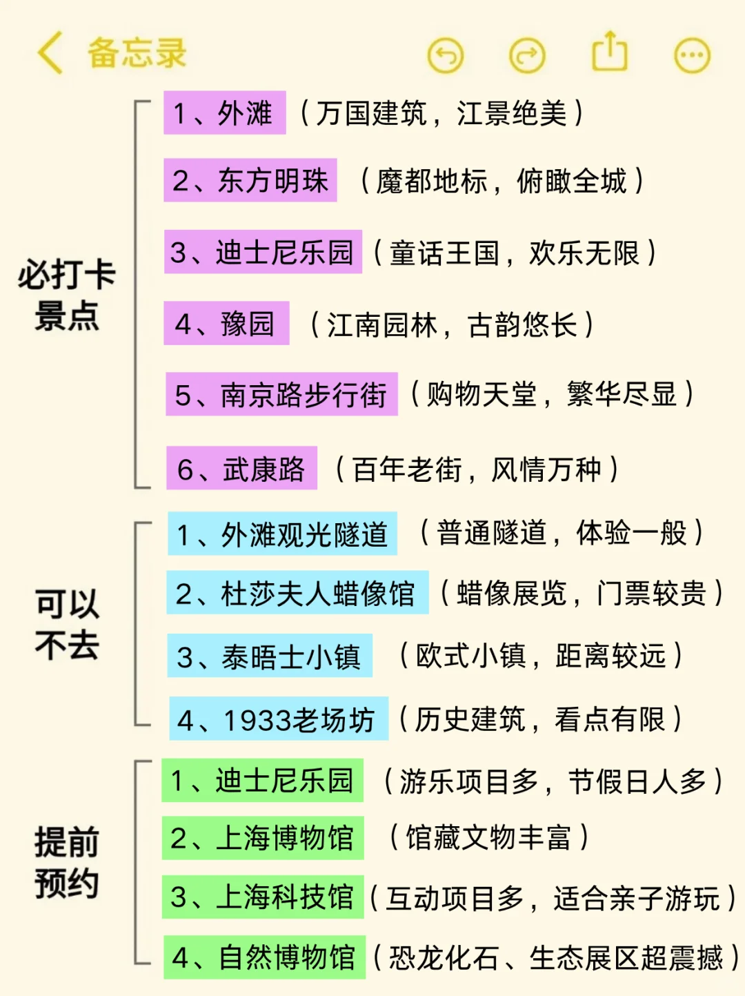 四刷上海已回，真心奉劝准备去上海的姐妹…