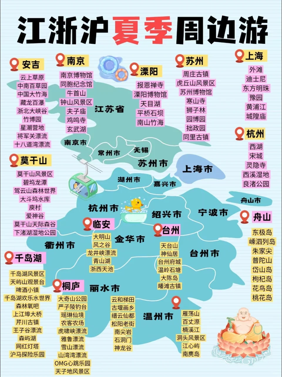 江浙沪宝藏旅游地你都去过几个？