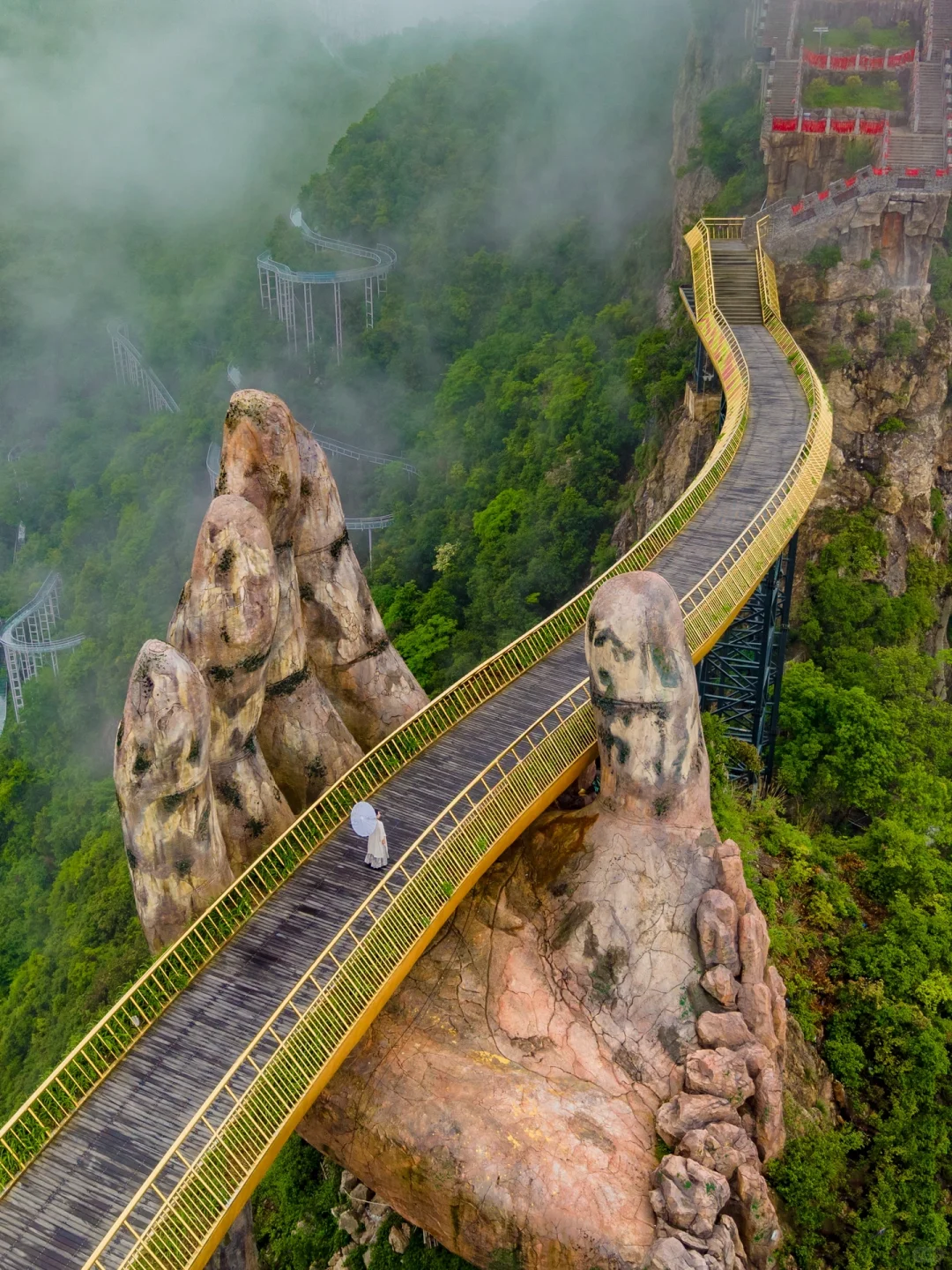 不用去岘港💃杭州人有自己的佛手桥