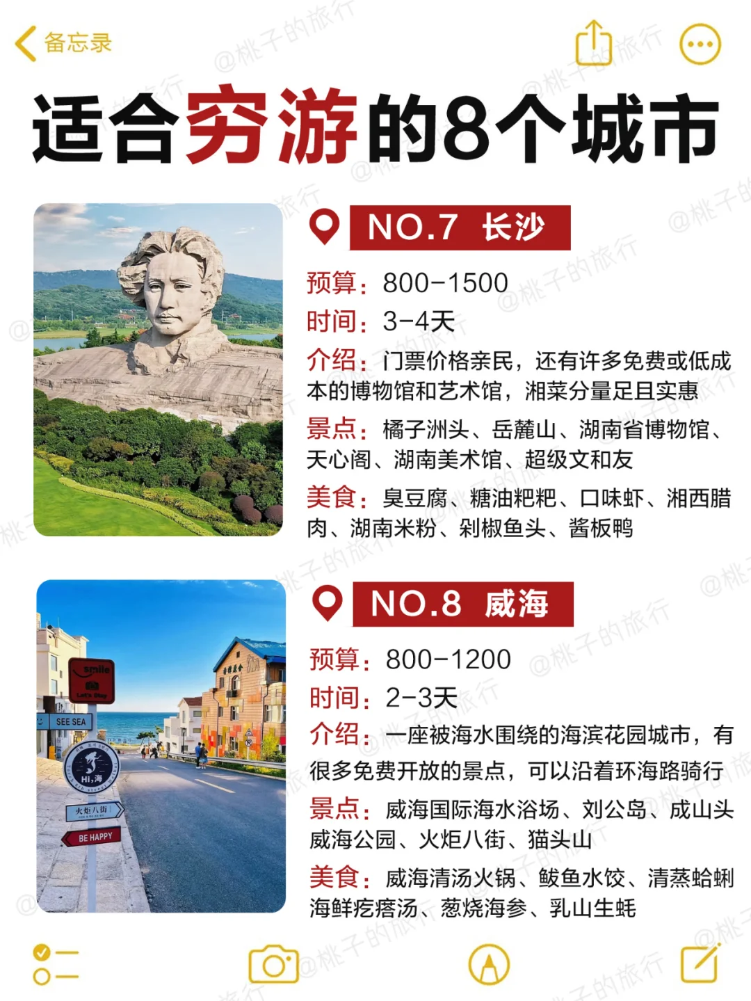 穷游党必看‼适合穷游的8️⃣个宝藏城市