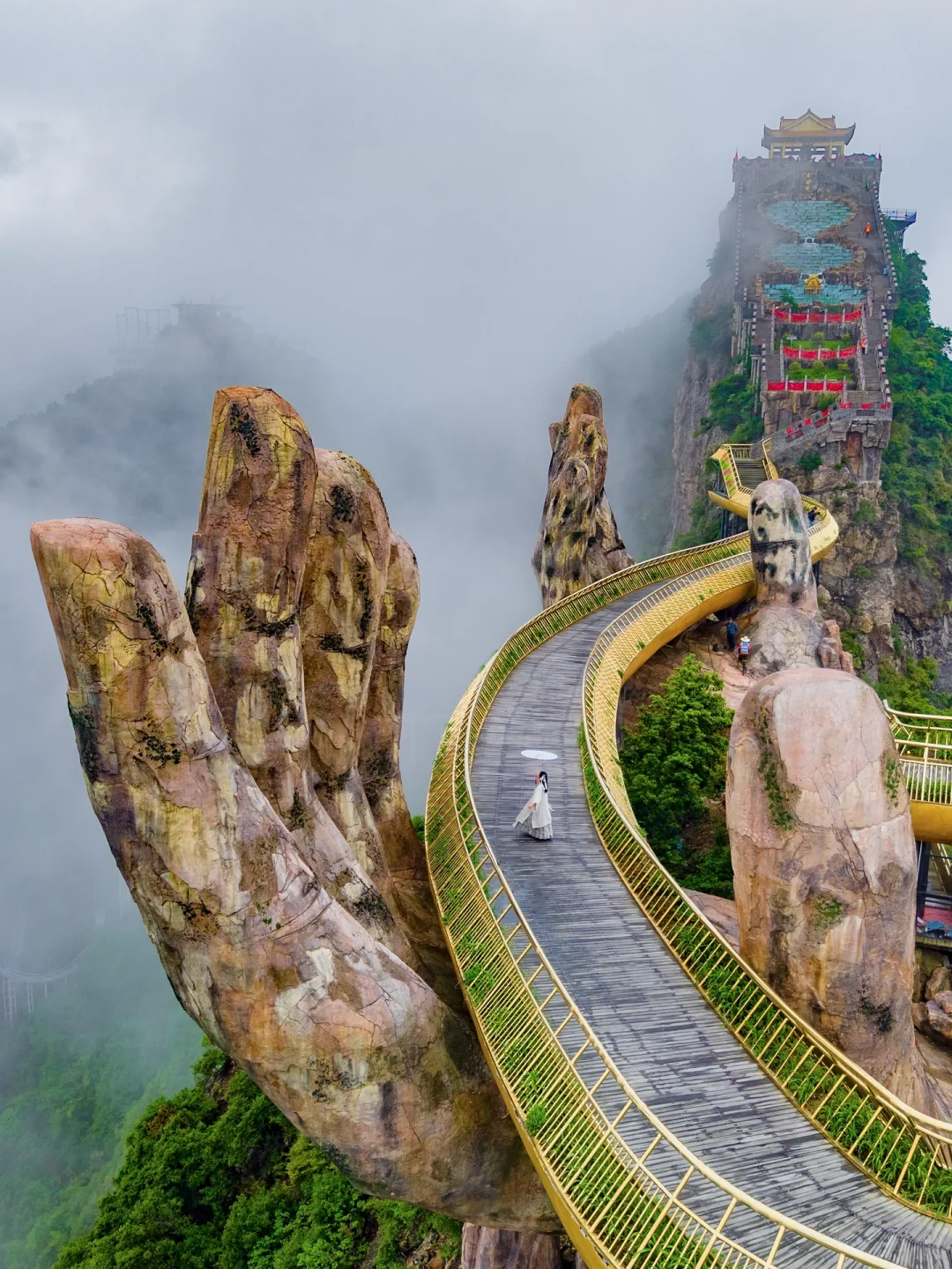 不用去岘港💃杭州人有自己的佛手桥