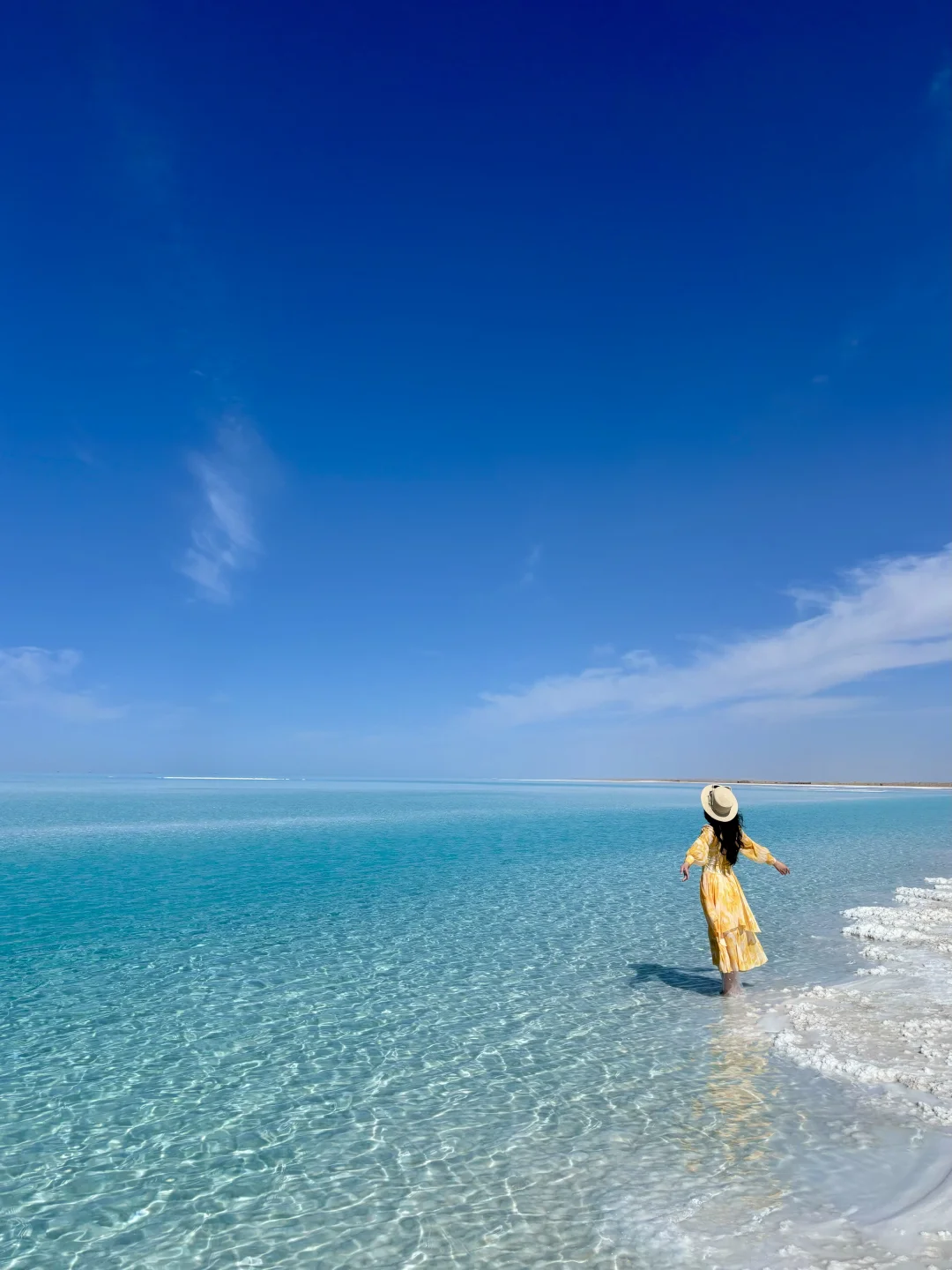 不是马尔代夫，是东台吉乃尔湖！live图好绝！