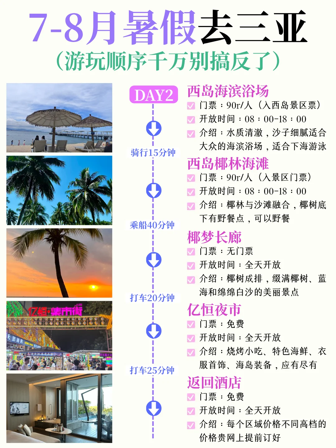 7~8月暑假来三亚旅游的保姆级攻略