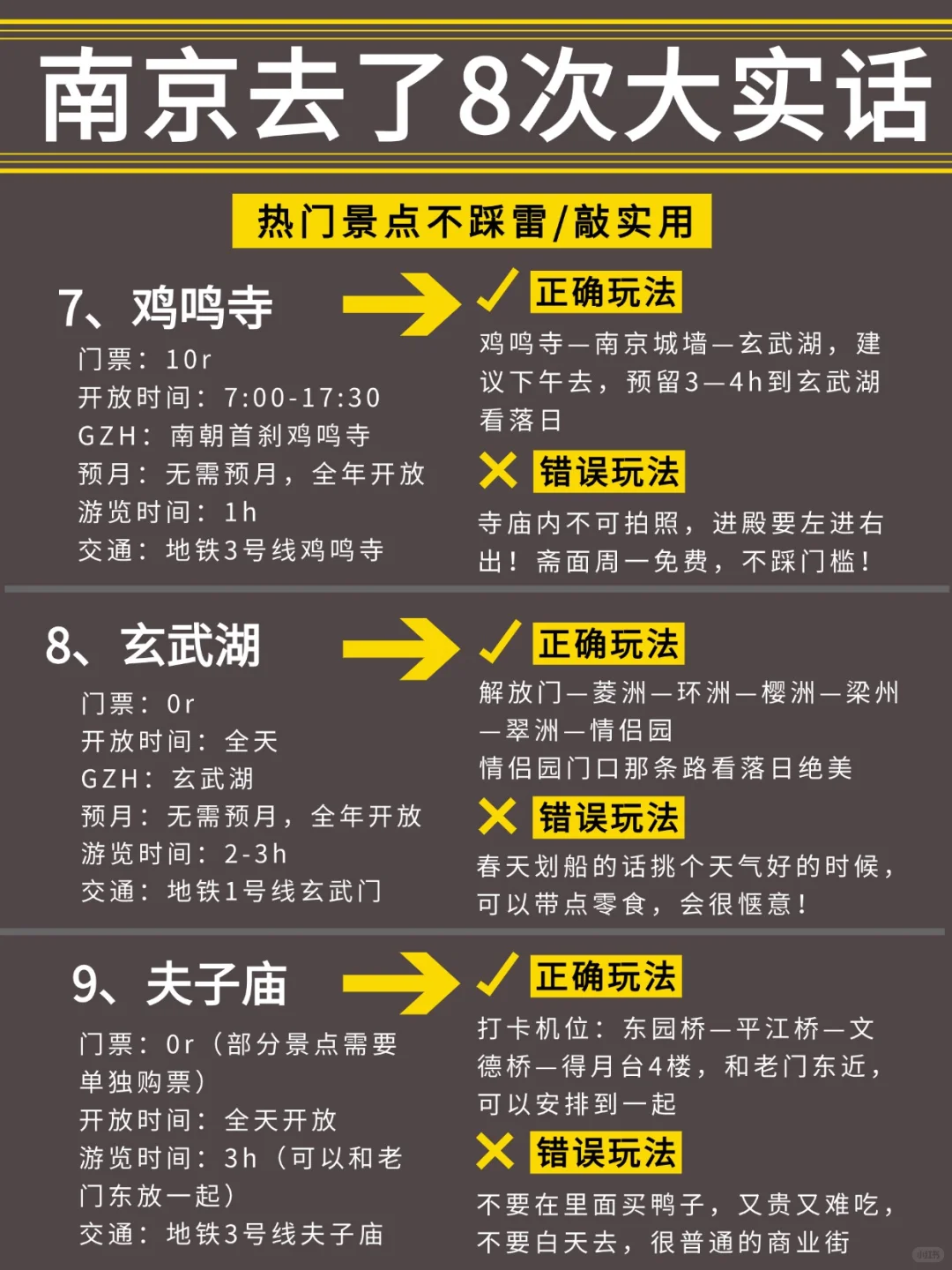 熬夜整理，5-7月来南京的姐妹请🐴住