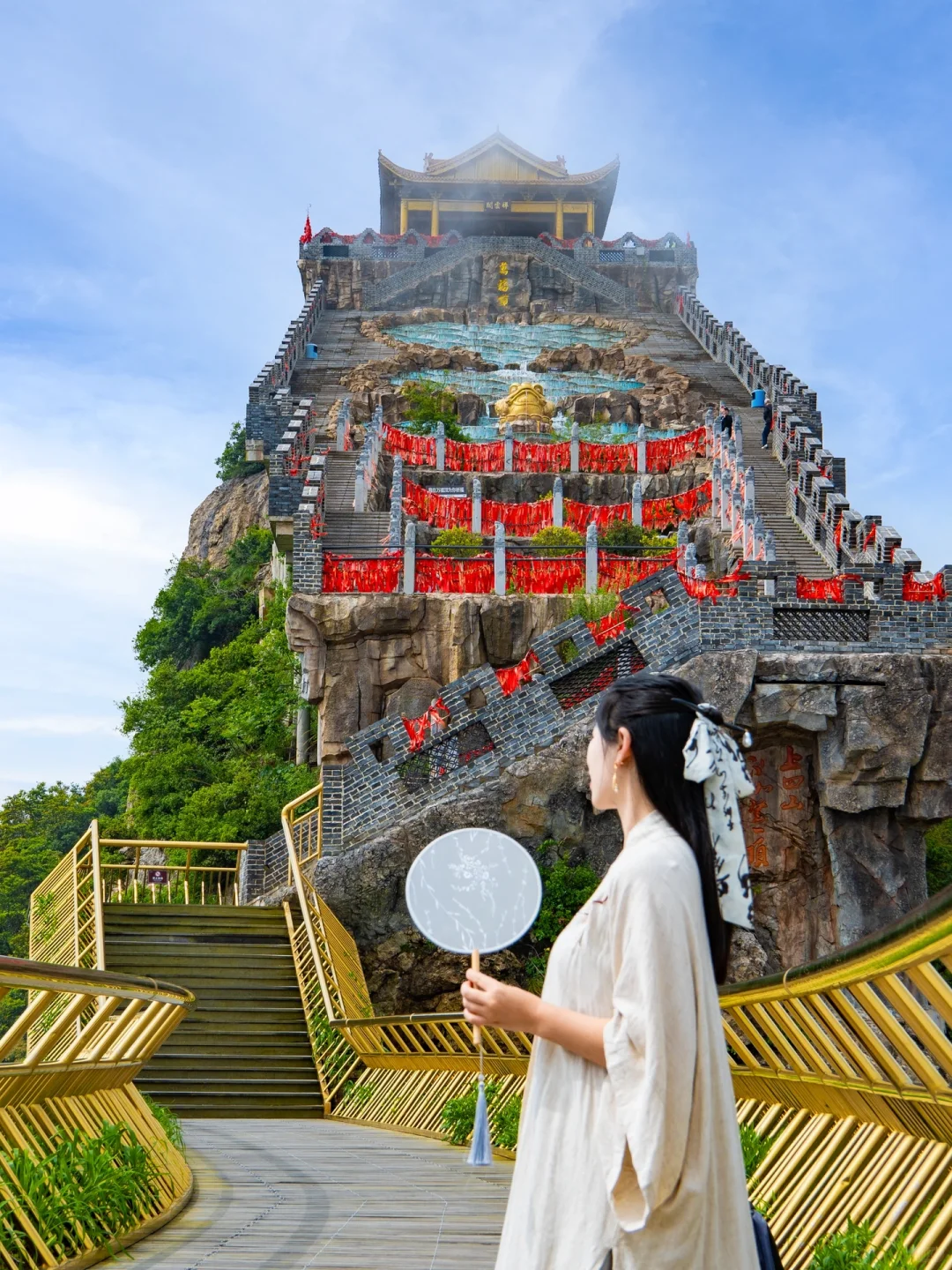 不用去岘港💃杭州人有自己的佛手桥