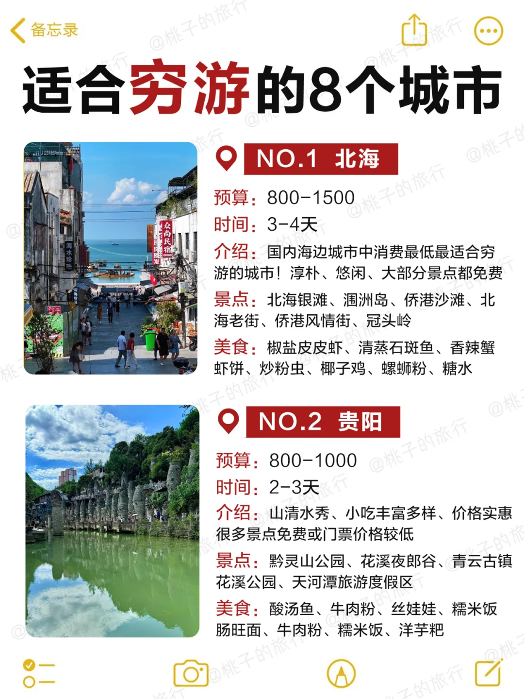 穷游党必看‼适合穷游的8️⃣个宝藏城市