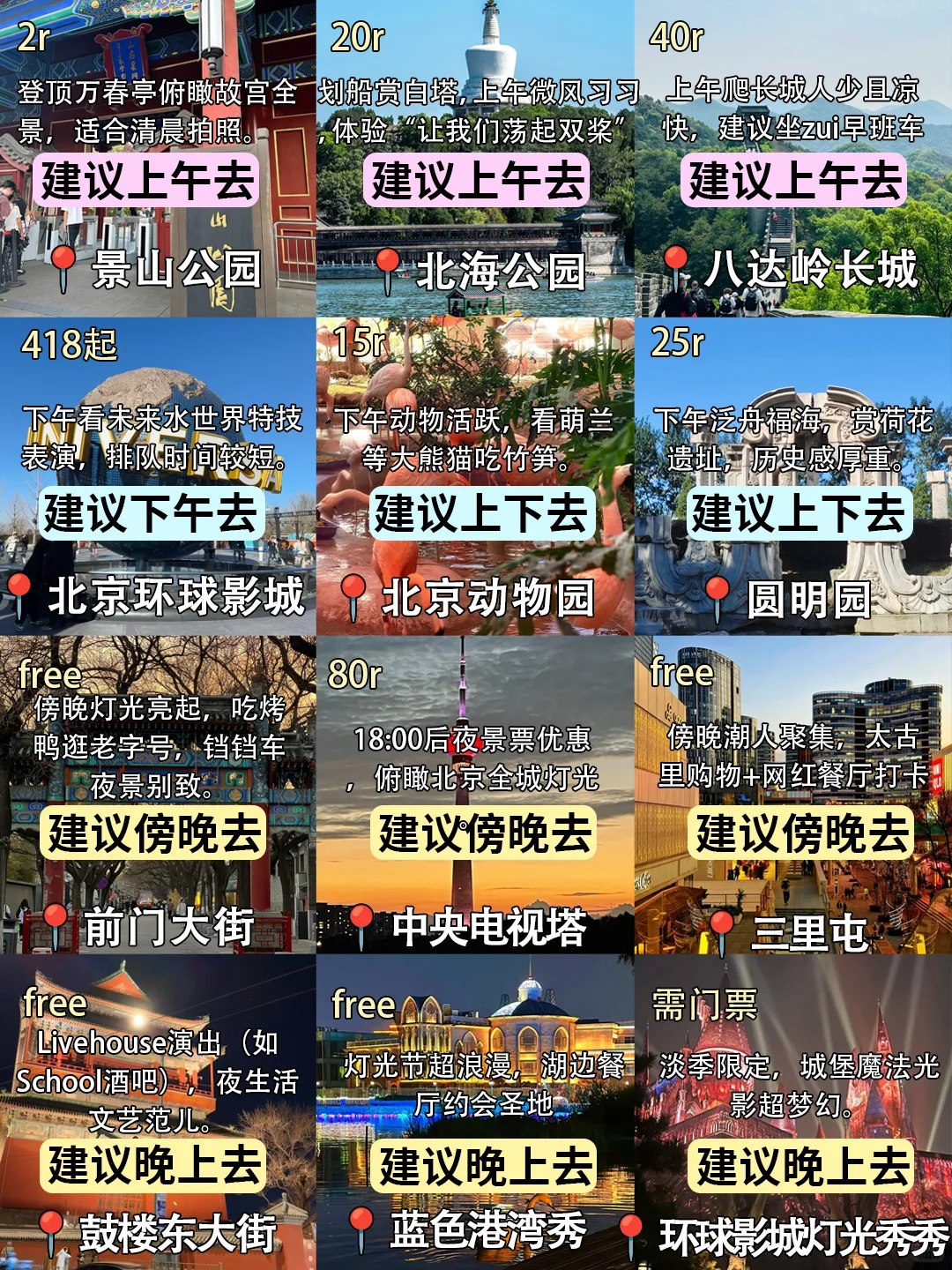 北京📍景点避坑｜去北京前一定要看‼