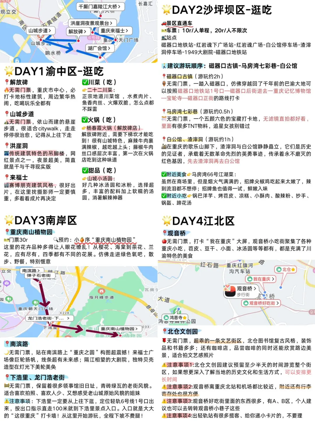 暑假要来重庆旅游不看这篇攻略⁉️小心踩雷