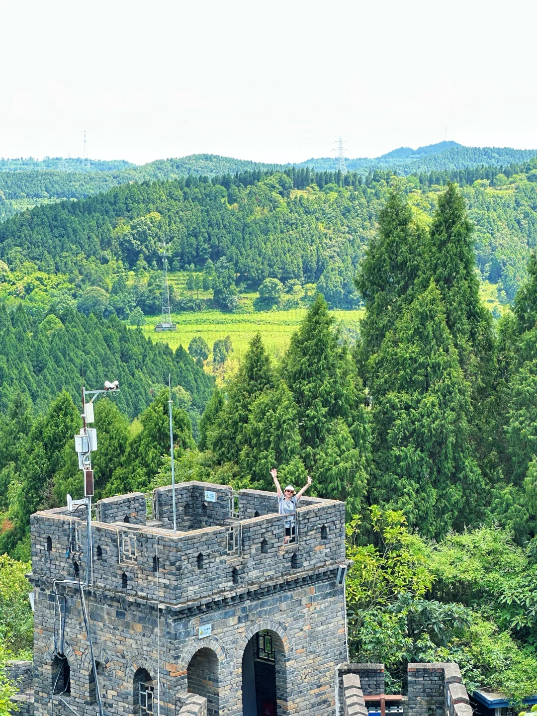成都自己的长城!漂流🎢丛林过山车娃玩嗨了