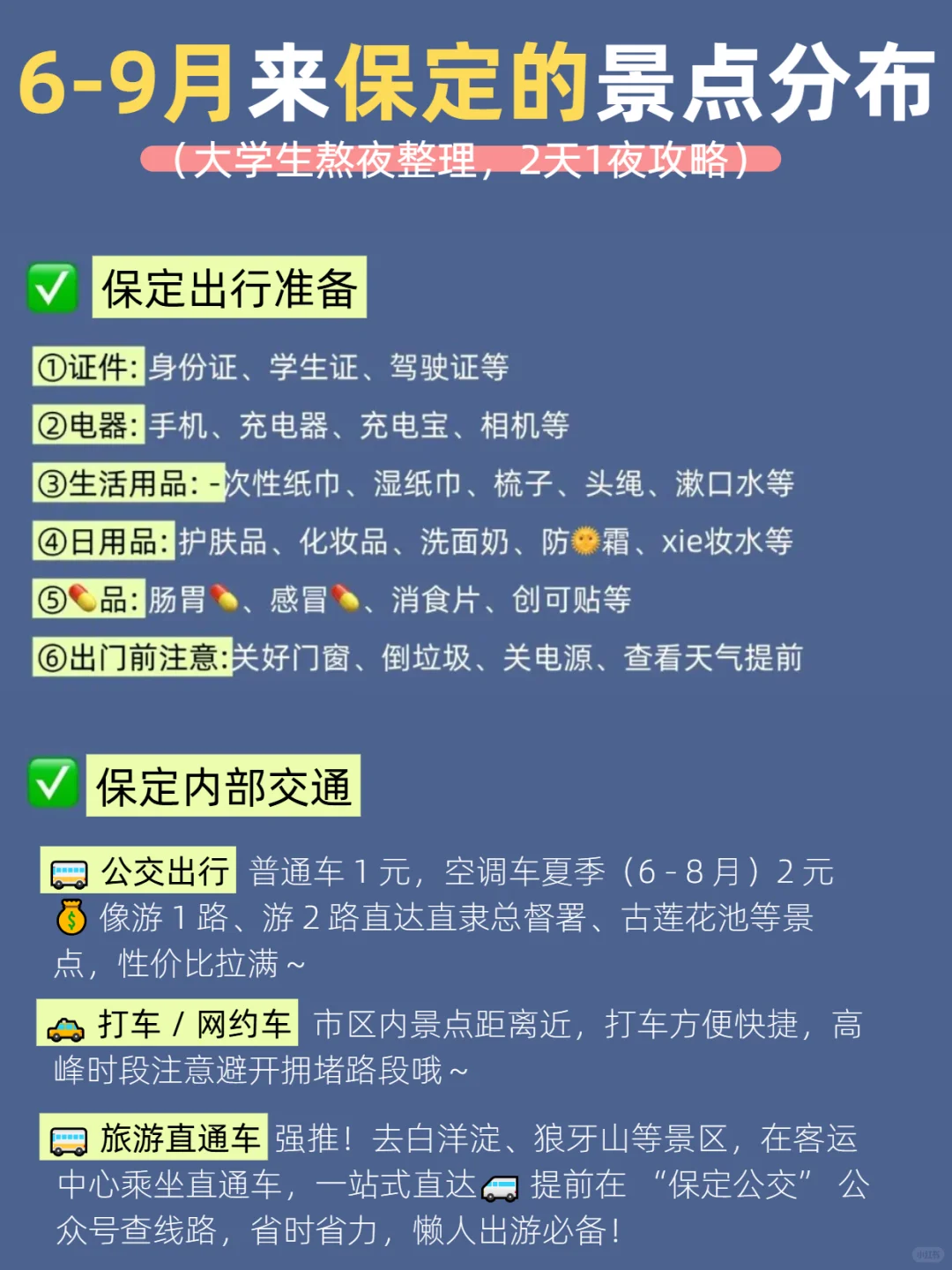 保定景点地图🗺️终于把保定旅游说明白了