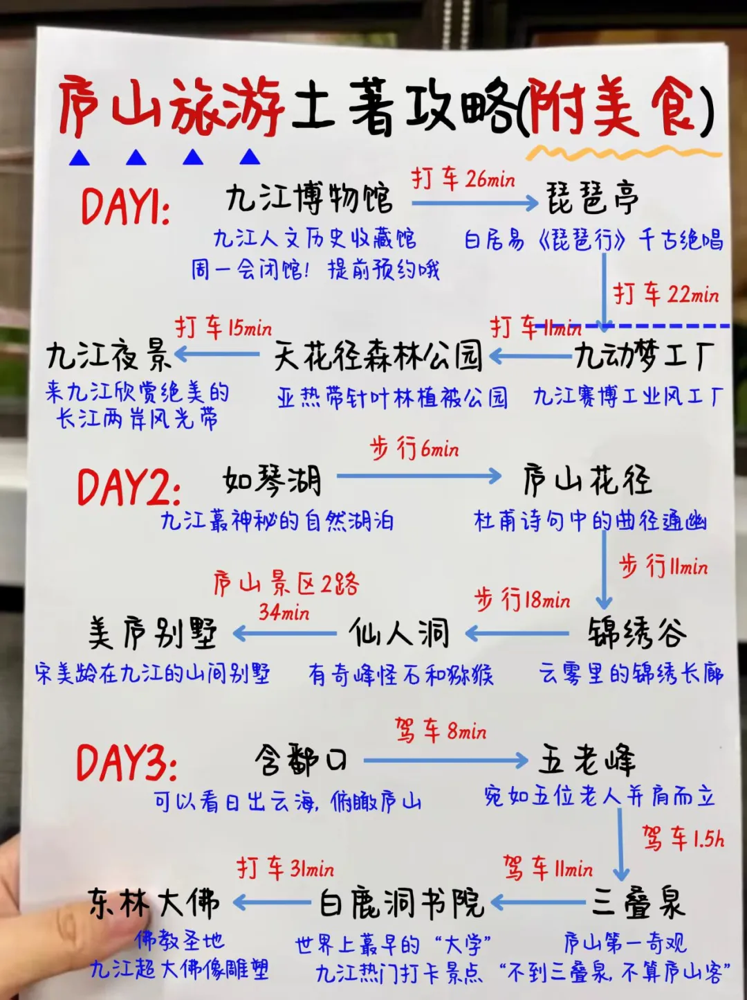 庐山旅游土著攻略‼️（附九江美食🔥）