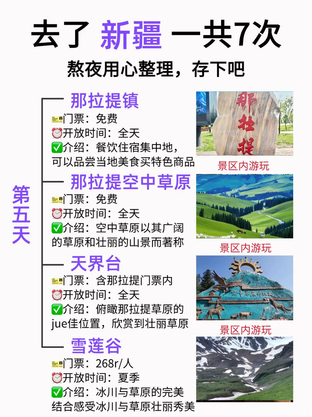 准备去新疆玩的进!6天5晚不踩雷💯