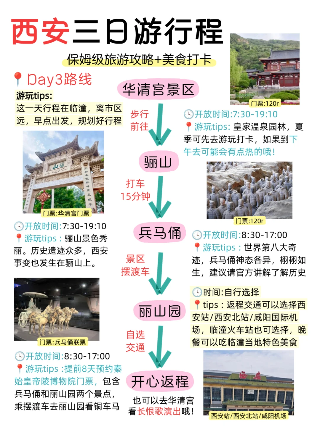 暑假西安|不绕路，旅游攻略美食一篇搞定！