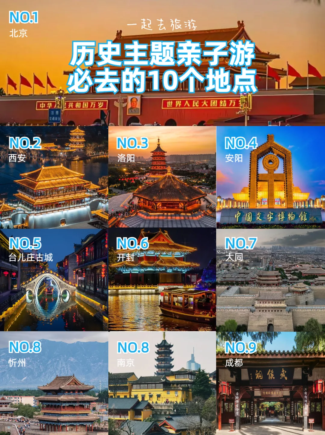 边玩边学🎒历史主题亲子游10个必去地点