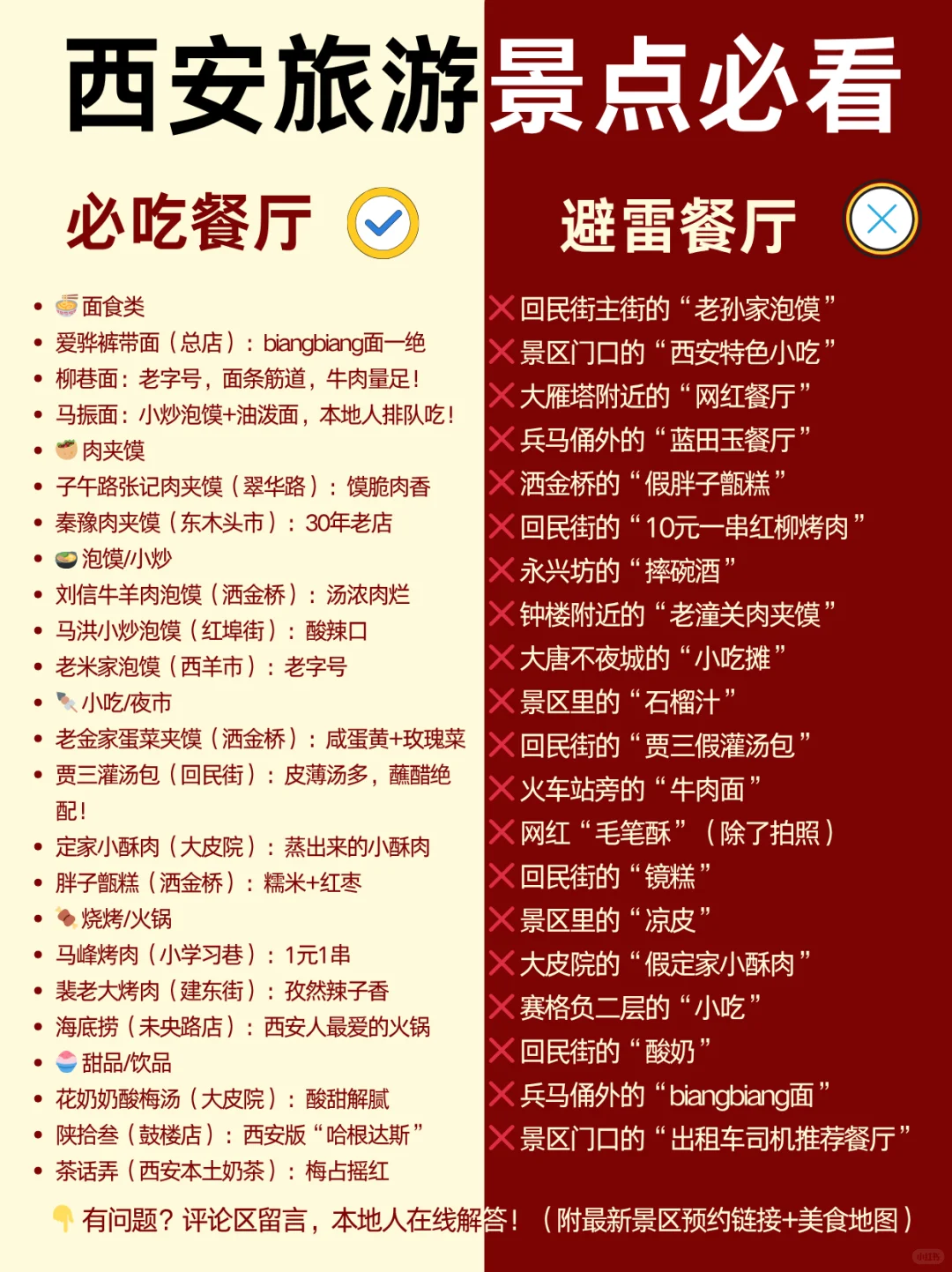 🔥西安旅游超全攻略｜20个必玩景点+20个避雷