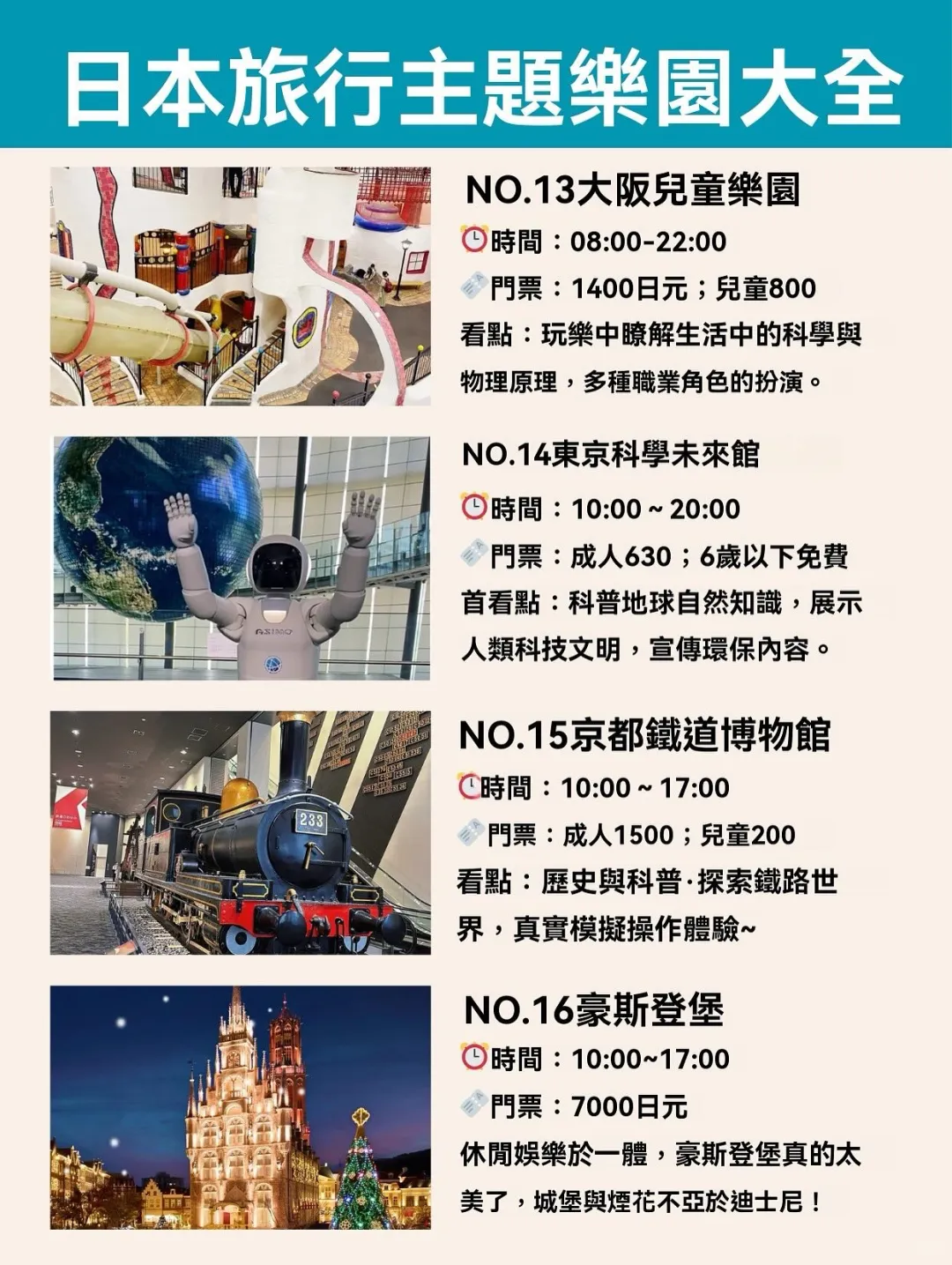 日本主题乐园合集|日本旅游必玩景点